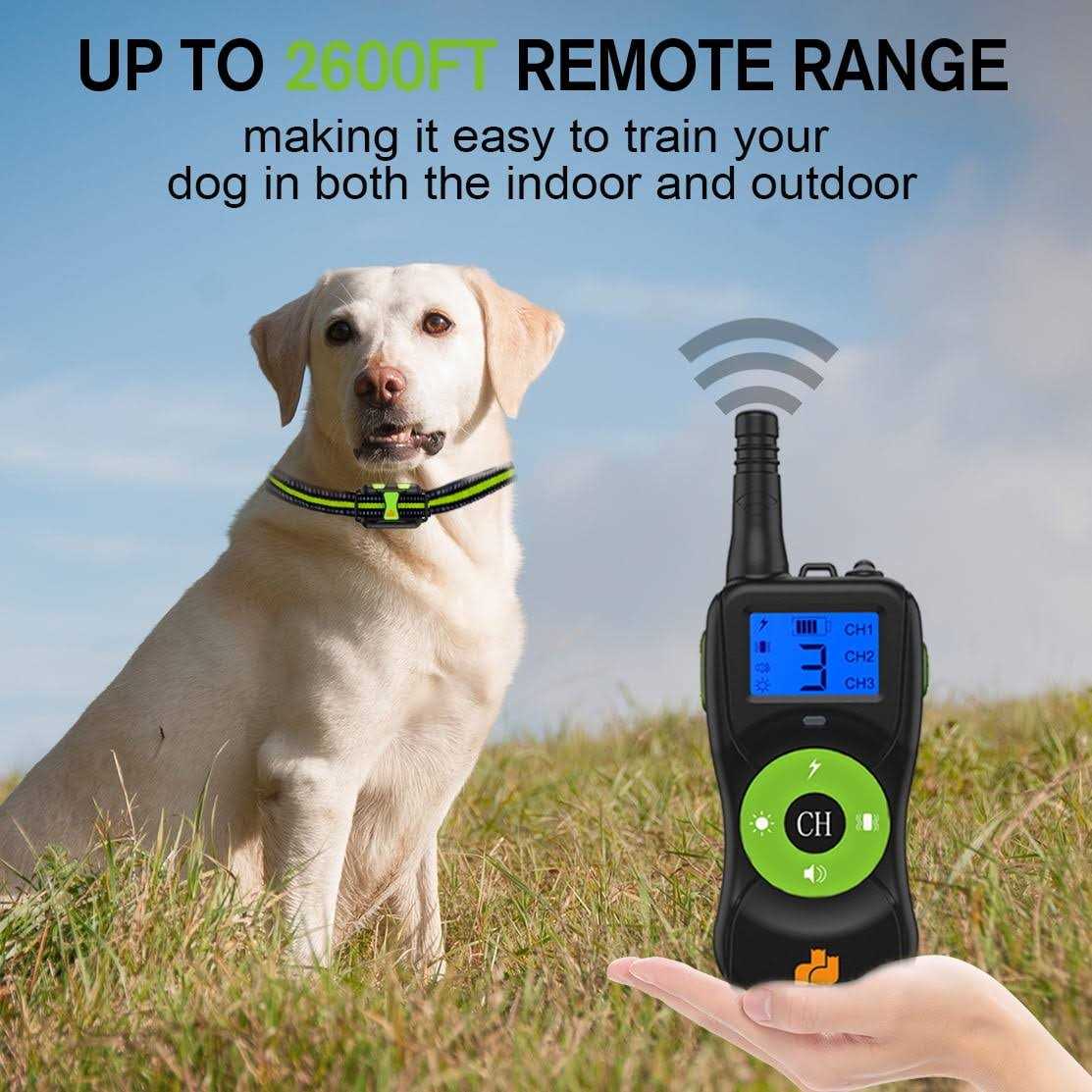 Alternative view of Groovypets Three-Dog Kit 800 Yard Waterproof Long-Life Rechargable Remote Dog Training Shock Collar System