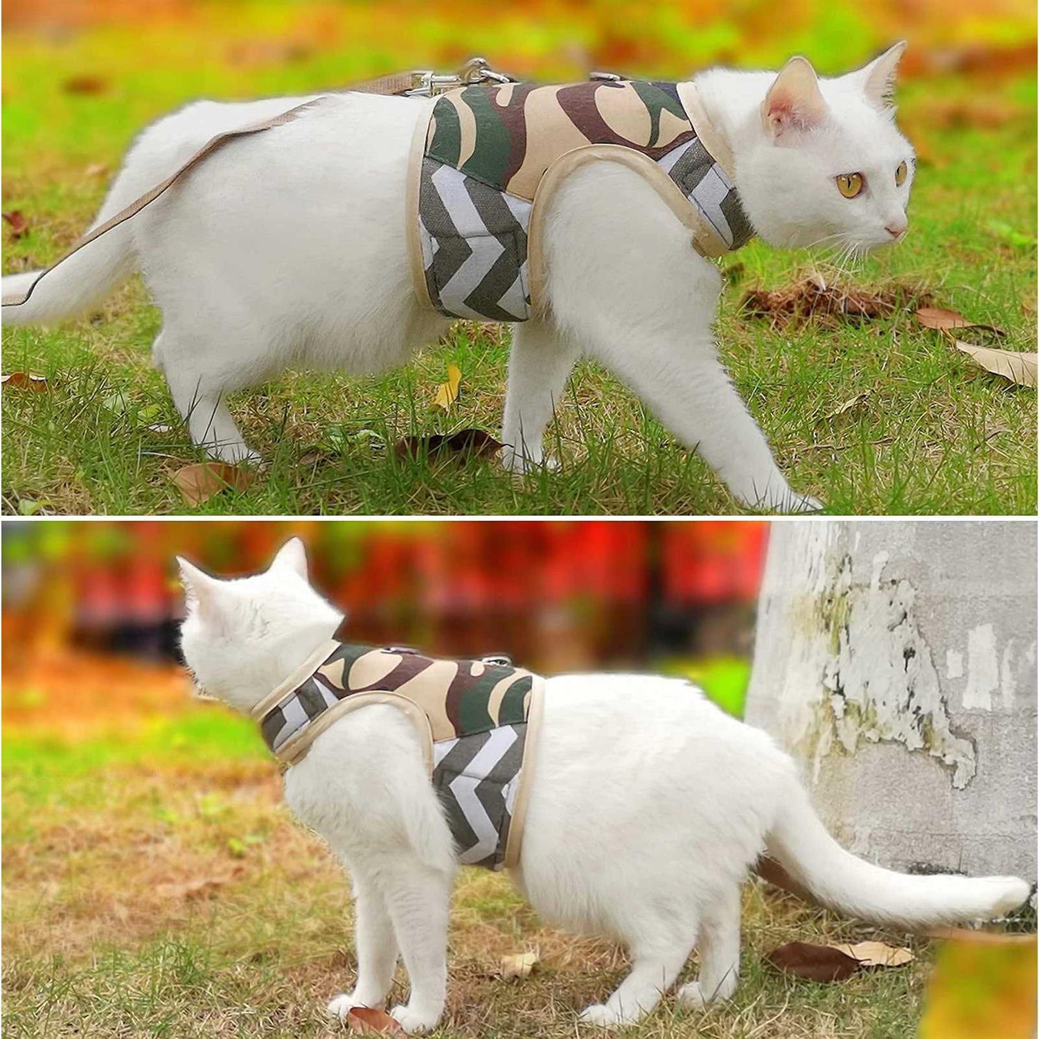 Alternative view of Yizhi Miaow Cat Harness and Leash for Walking Escape Proof