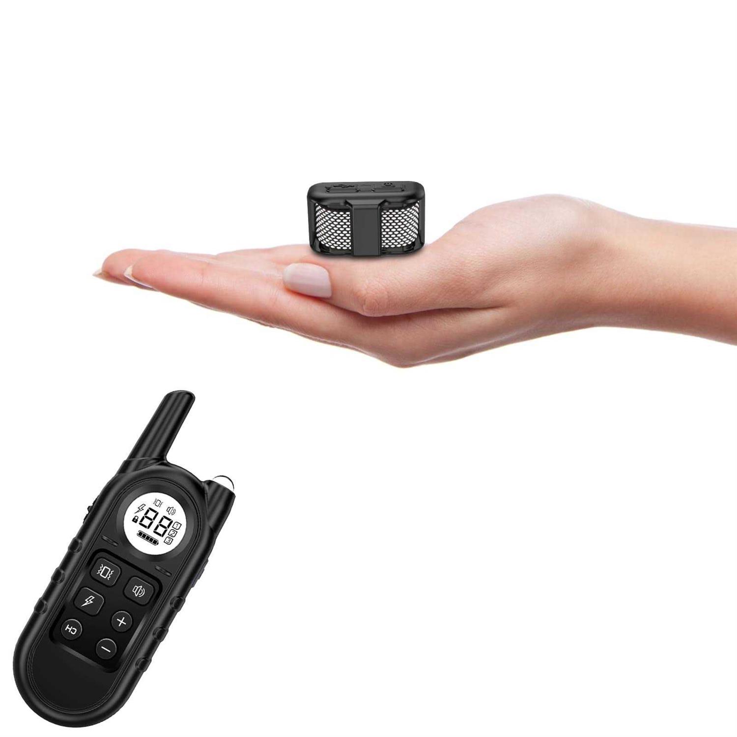 Tiniest Dog Shock Collar Lightest Dog Training Collar with Remote for Small Dogs 5-15lbs & Medium Large Dogs/Puppies
