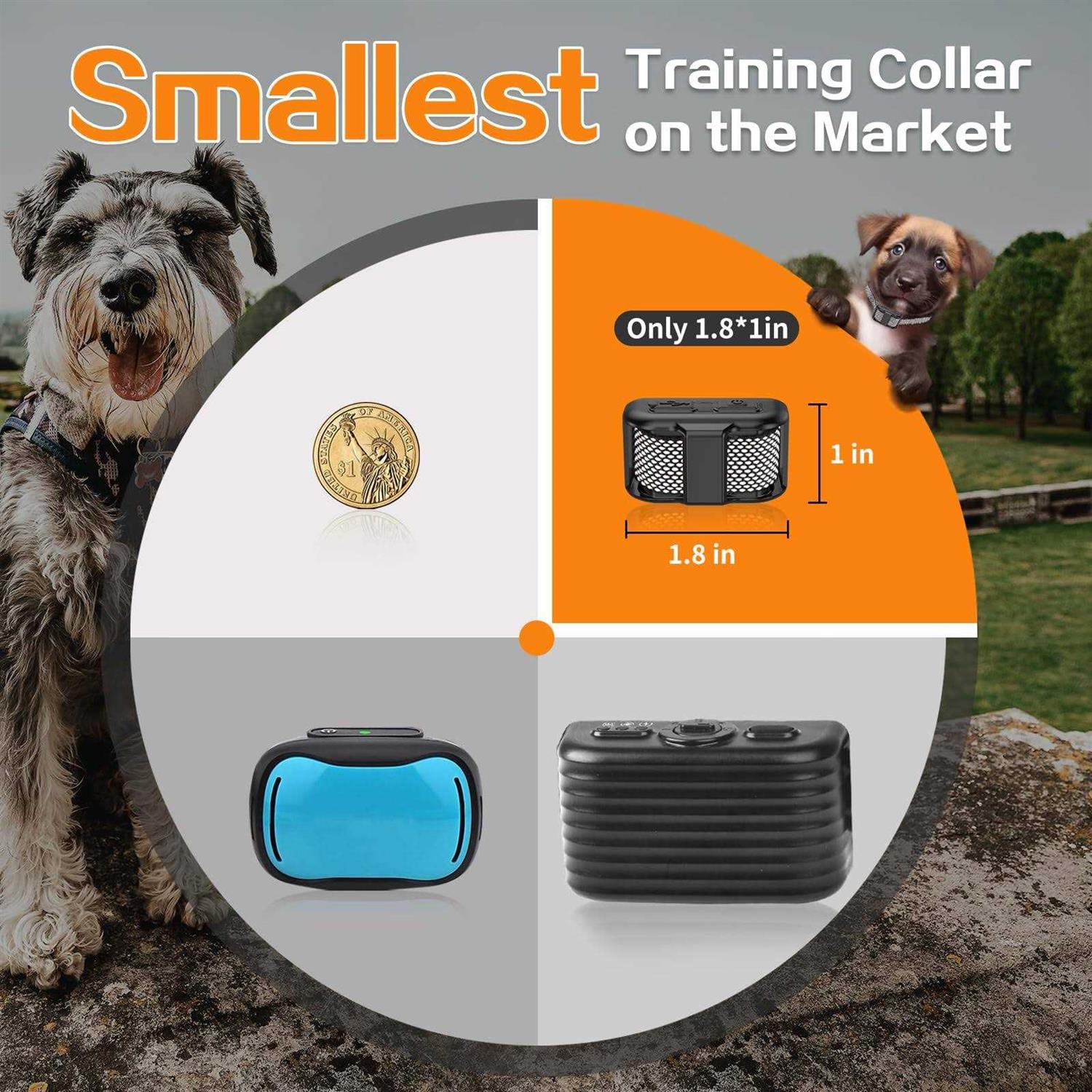 Alternative view of Tiniest Dog Shock Collar Lightest Dog Training Collar with Remote for Small Dogs 5-15lbs & Medium Large Dogs/Puppies