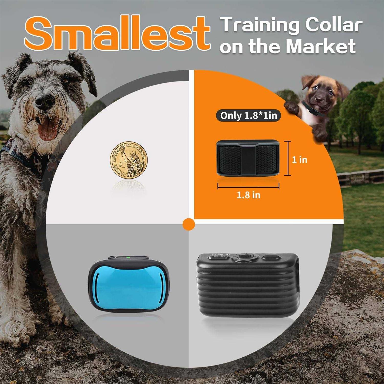 Alternative view of Tiniest Dog Shock Collar Lightest Dog Training Collar with Remote for Small Dogs 5-15lbs & Medium Large Dogs/Puppies