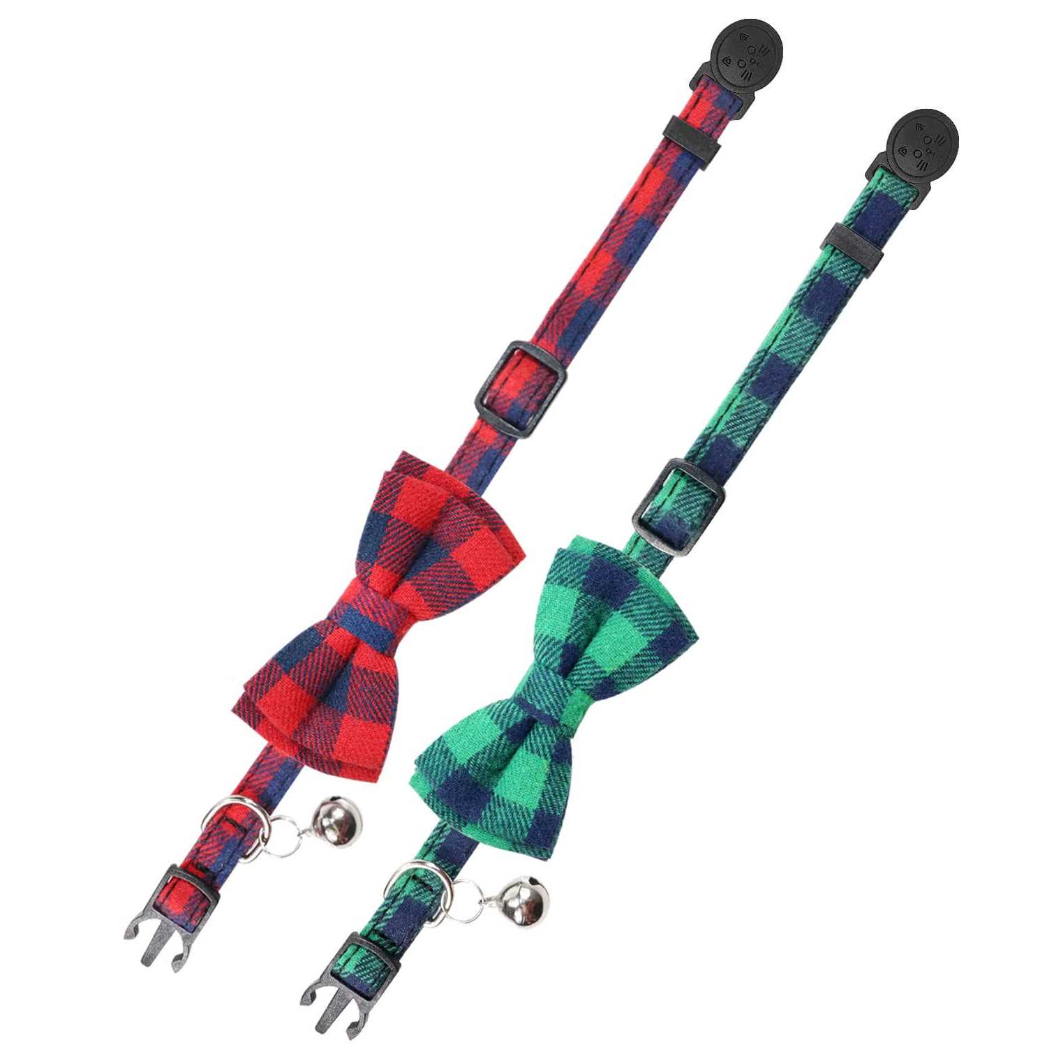 Alternative view of Joytale Breakaway Cat Collar with Bow Tie and Bell