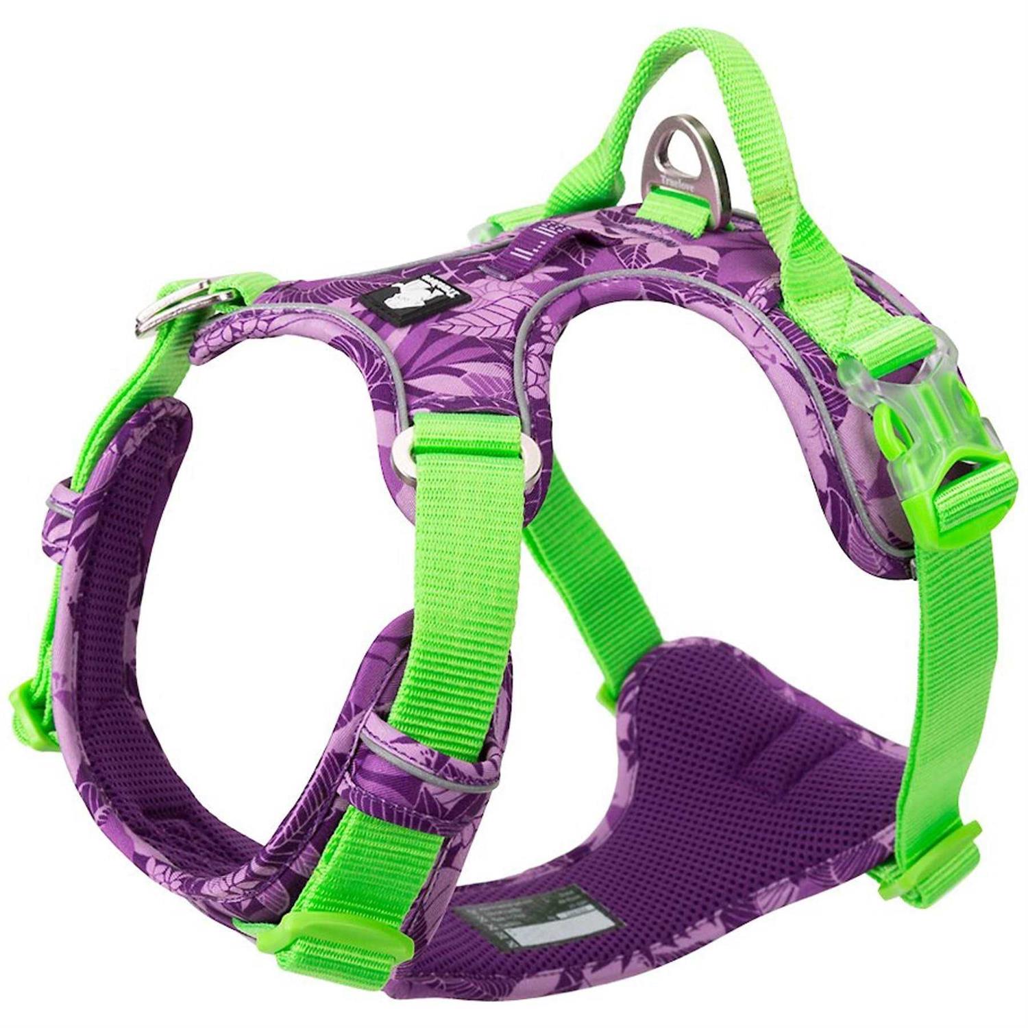 Chai's Choice Premium Tropic Thunder Edition Dog Harness No Pull Dog Harness with Quick-Release Neck Strap for All Sized Dogs