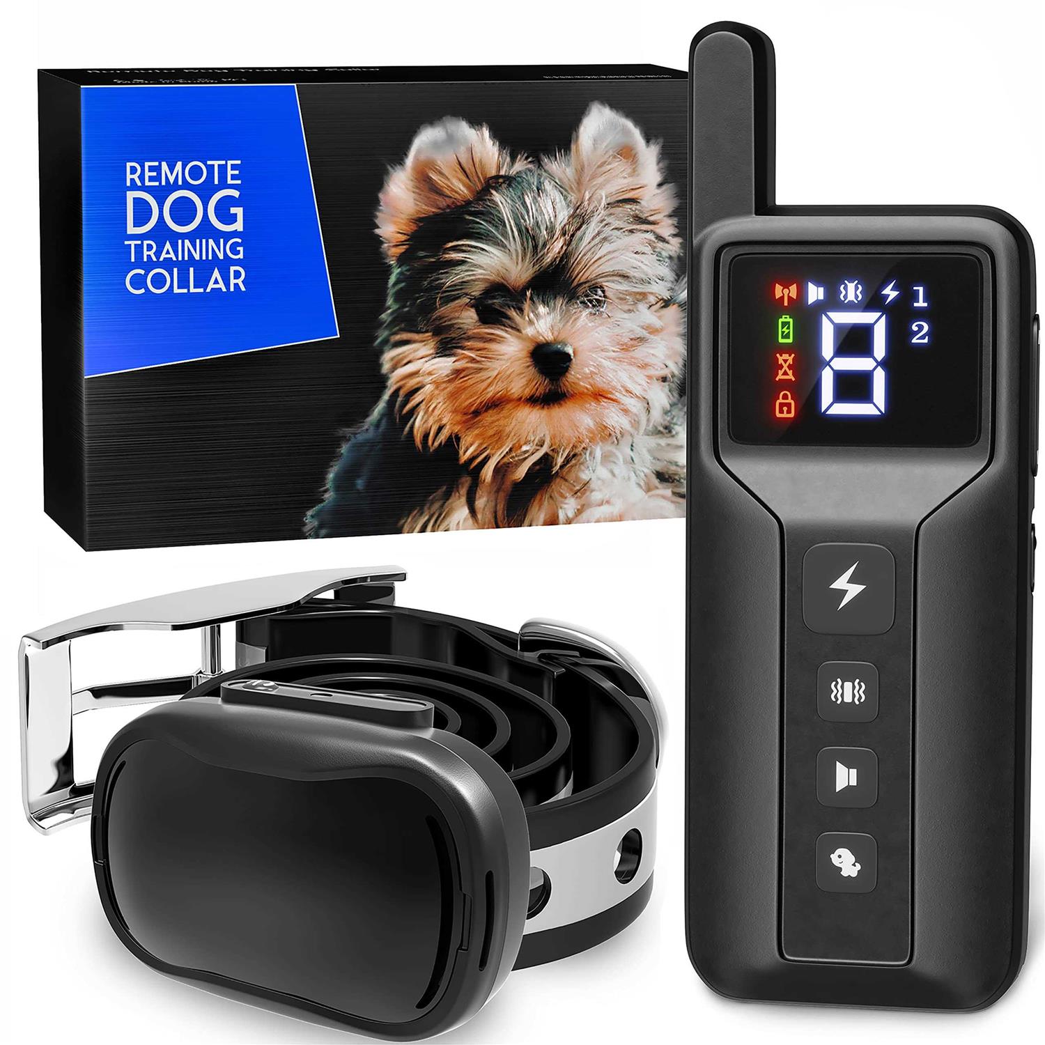 Enrivik Extra Small Size Dog Training Collar with Remote for Small Dogs 5-15lbs and Puppies with Shock