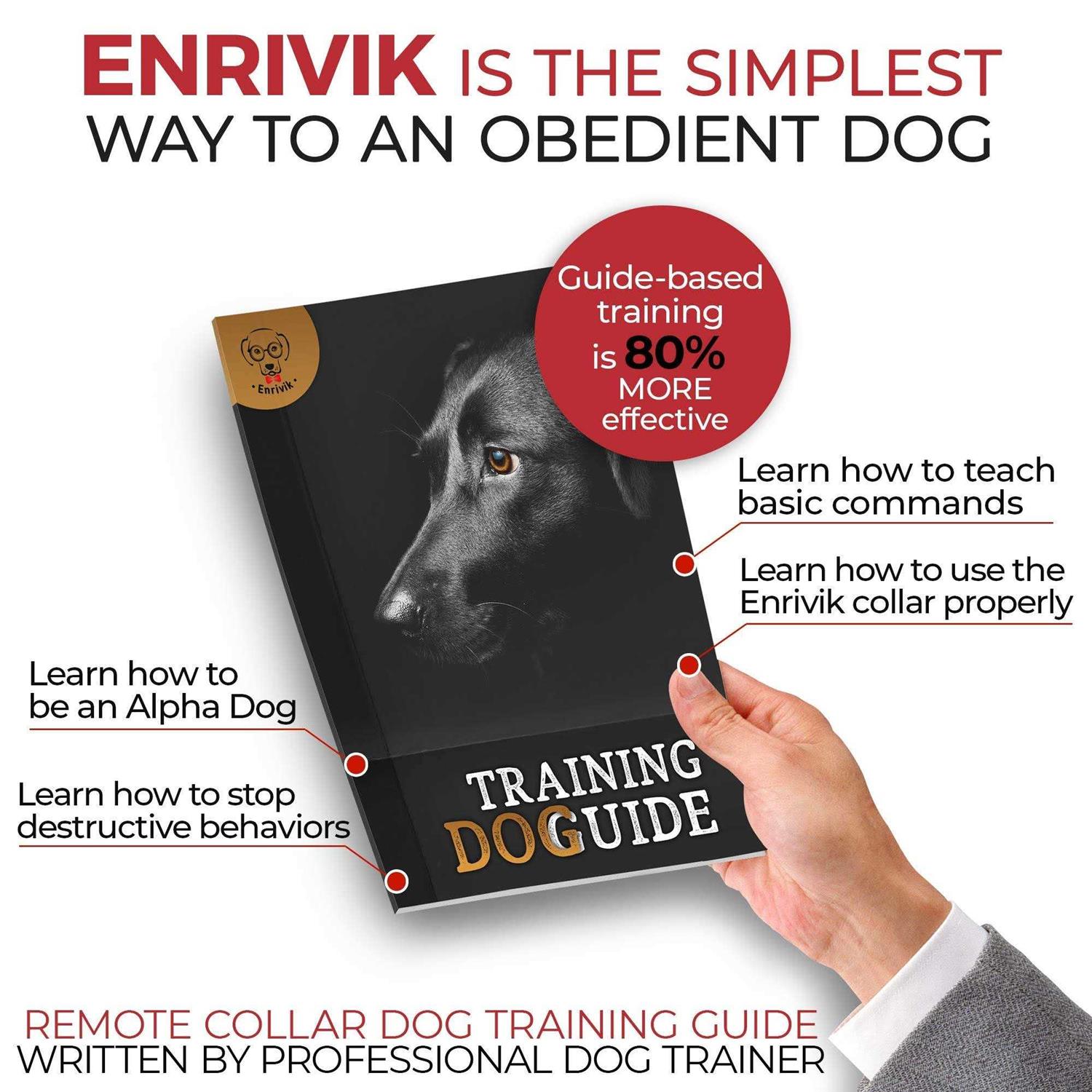 Alternative view of Enrivik Extra Small Size Dog Training Collar with Remote for Small Dogs 5-15lbs and Puppies with Shock