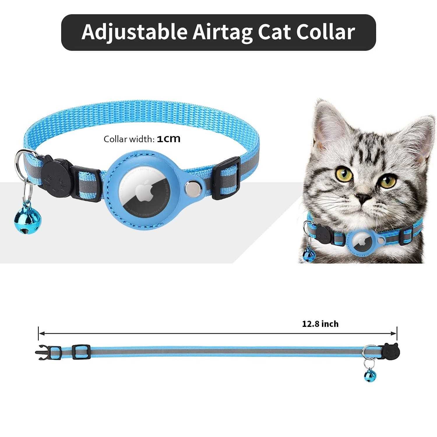 Alternative view of GROOMY AirTag Cat Tracking Collar