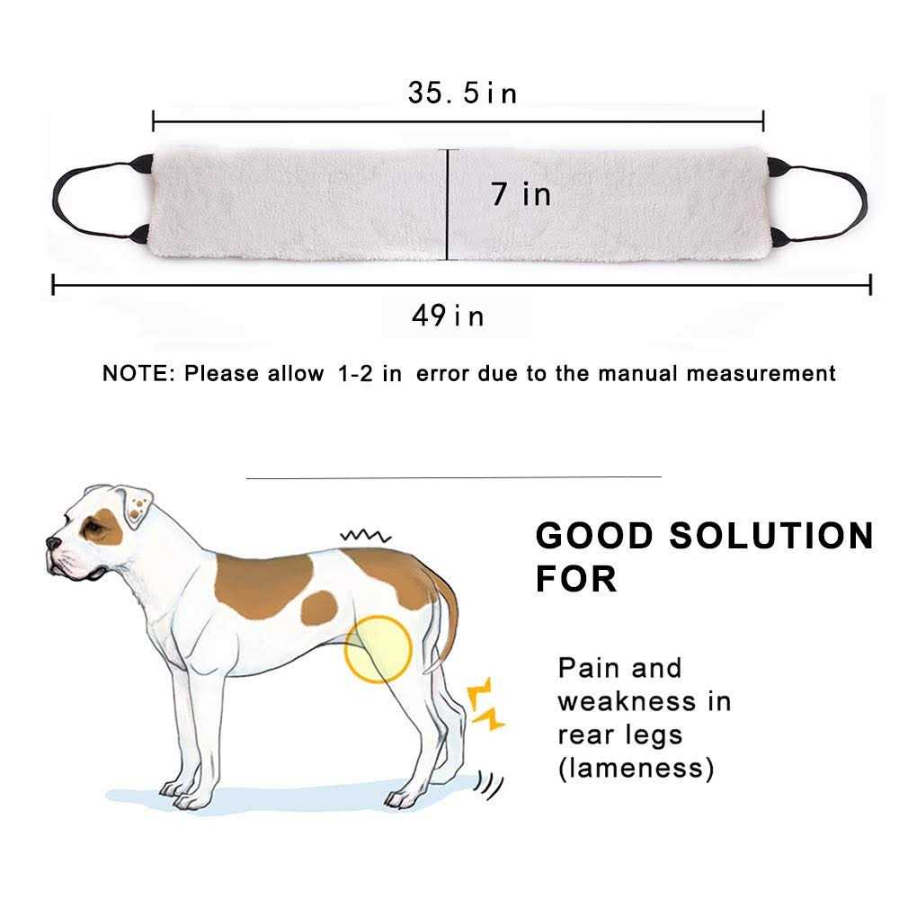 Alternative view of PICK FOR LIFE lbs Dog Lift Harness Adjustable Dog Sling for Large Dogs Lift Support and Rehab Harness for Weak Rear Legs