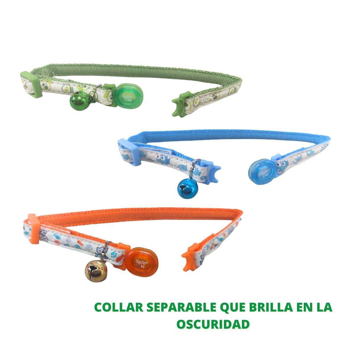 Alternative view of Safe Cat Glow in The Dark Adjustable Breakaway Collar