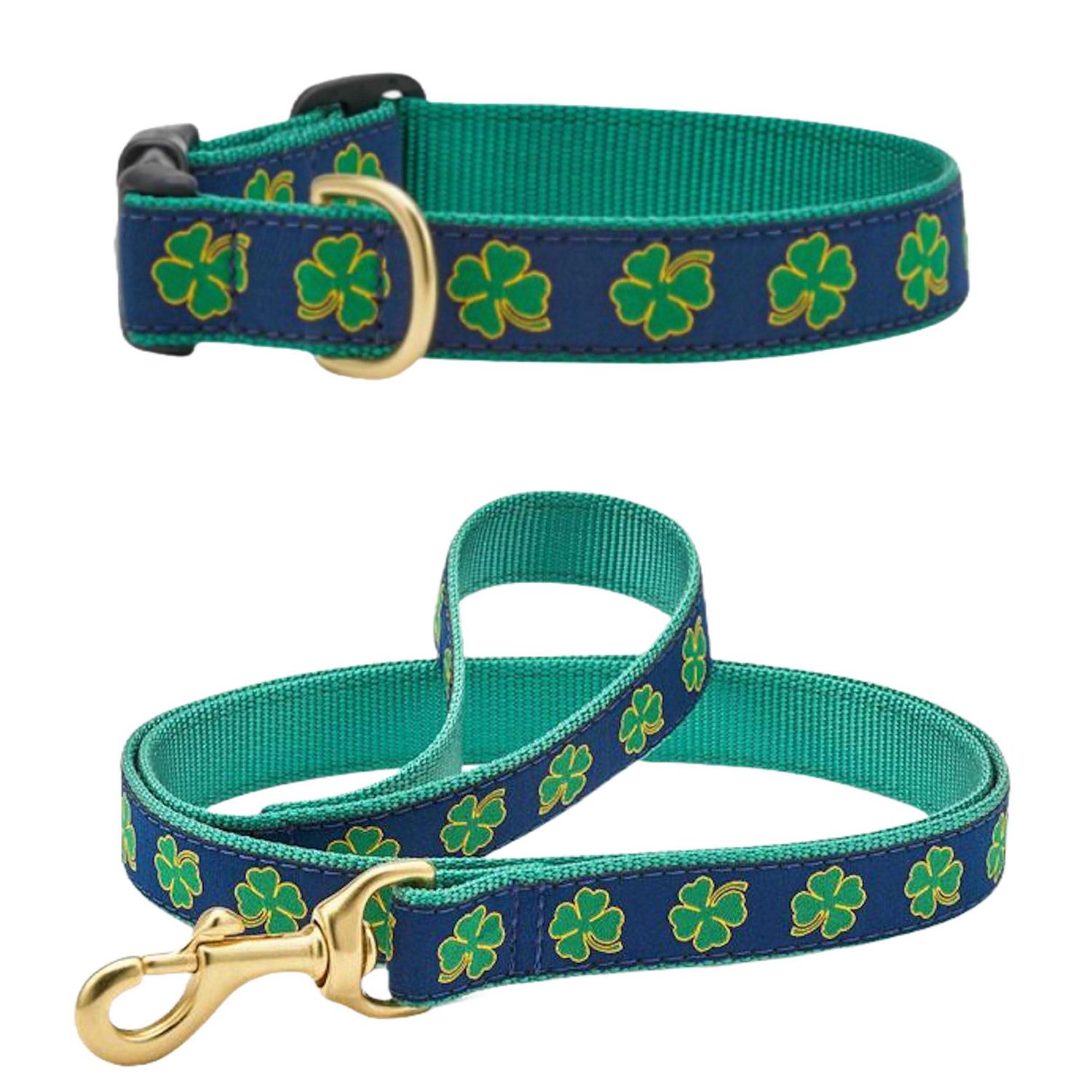 Alternative view of Up Country Dog Collar Shamrock Wide