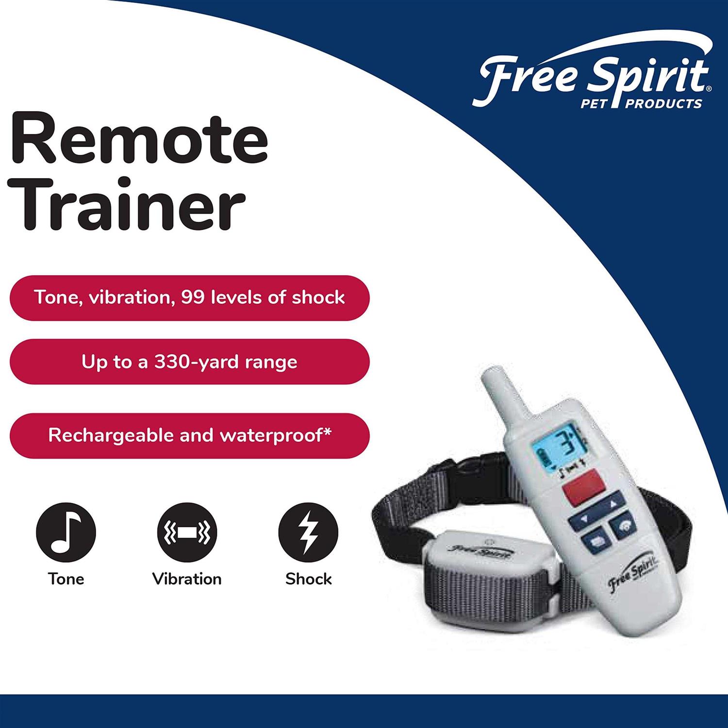 Alternative view of Free Spirit Remote Trainer Add-A-Dog Collar Additional, Extra or Replacement Shock Collar with Tone, Vibrate and Shock