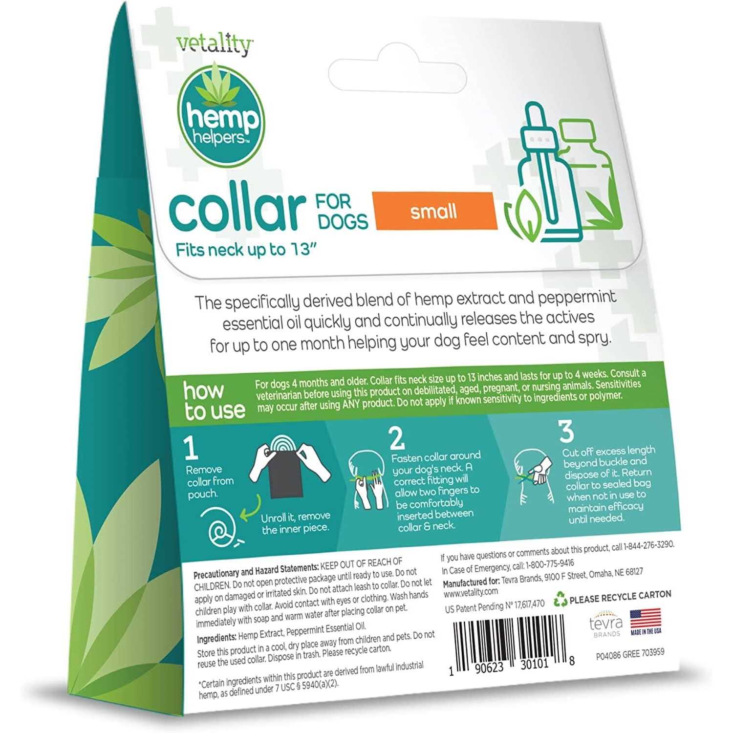 Alternative view of Vetality Hemp Helpers Collar for Dogs