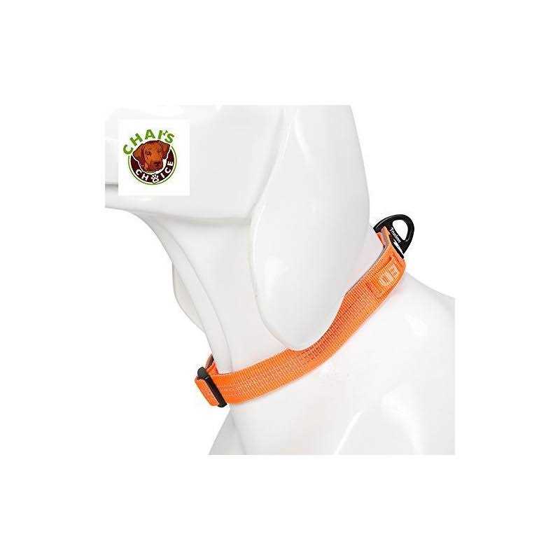 Alternative view of Chai's Choice Best Outdoor Explorer Dog Collar 3M Reflective Dog Collar with Aluminum Leash Attachment, Matching Harness and Leash Available