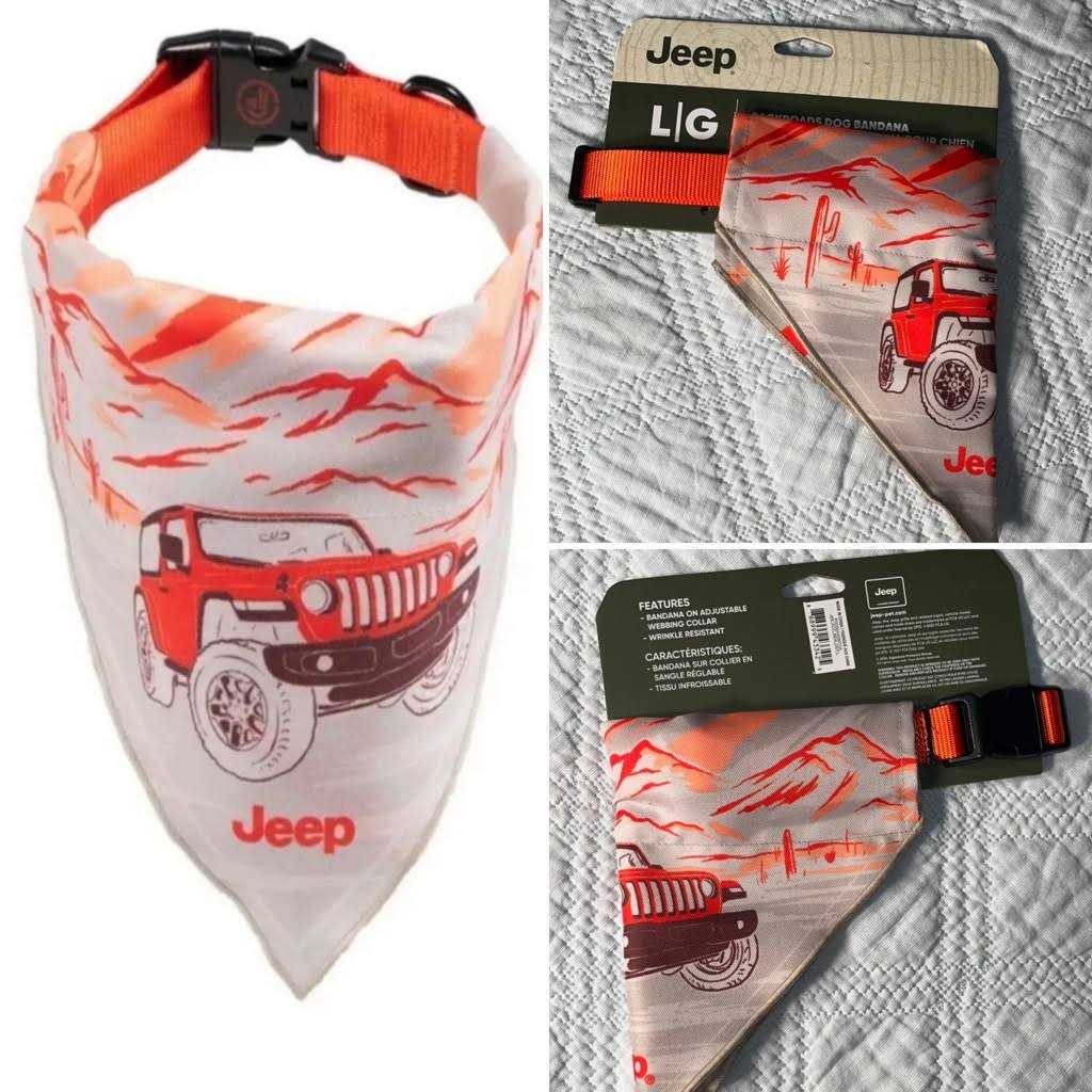Alternative view of Jeep Backroads Bandana Dog Collar