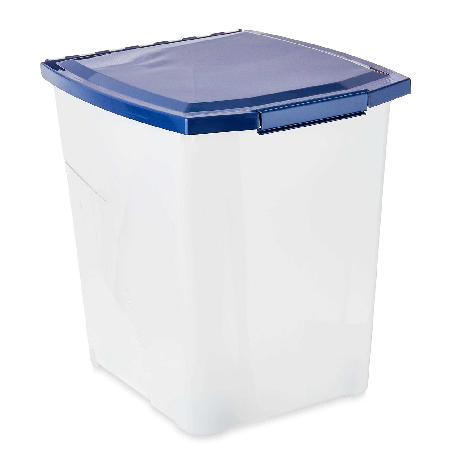 Vibrant Life Plastic Pet Food Storage Container with Locking Lid