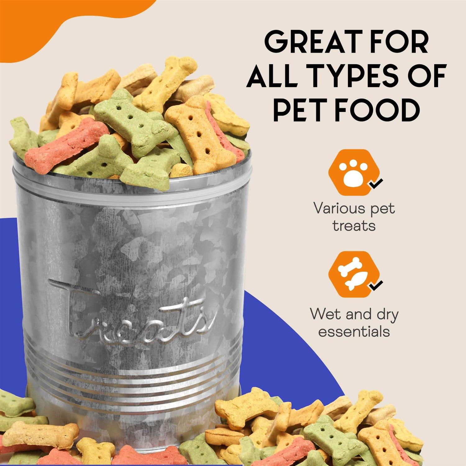 Alternative view of Amici Pet Retro Treats Storage Canister