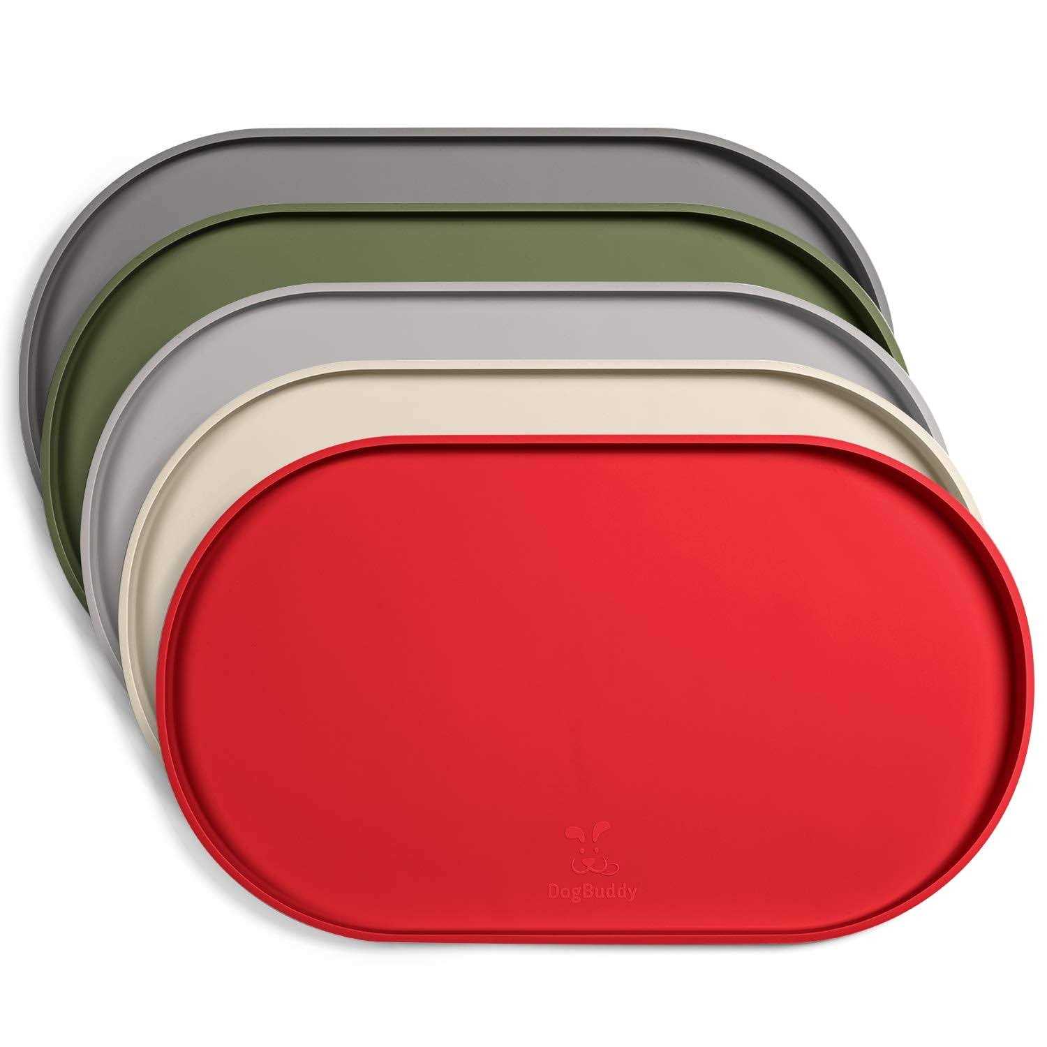 Alternative view of DogBuddy Dog Food Mat Waterproof Dog Bowl Mat, Silicone Dog Mat for Food and Water