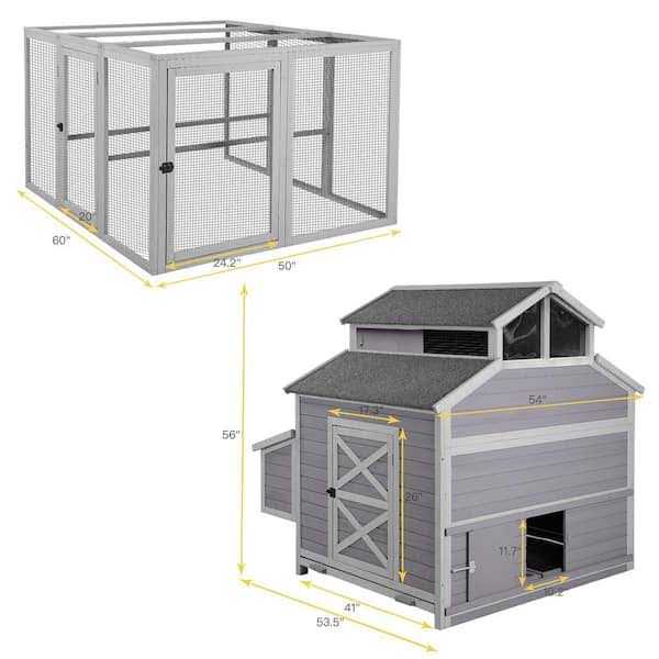 Alternative view of aivituvin Big Duck Coop Extra Large Chicken Coop for 8-10 Ducks AIR49
