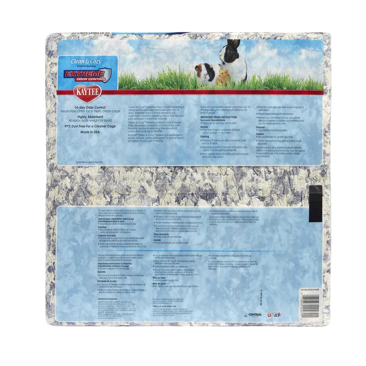 Alternative view of Kaytee Clean Cozy Small Pet Bedding Extreme Odor Control