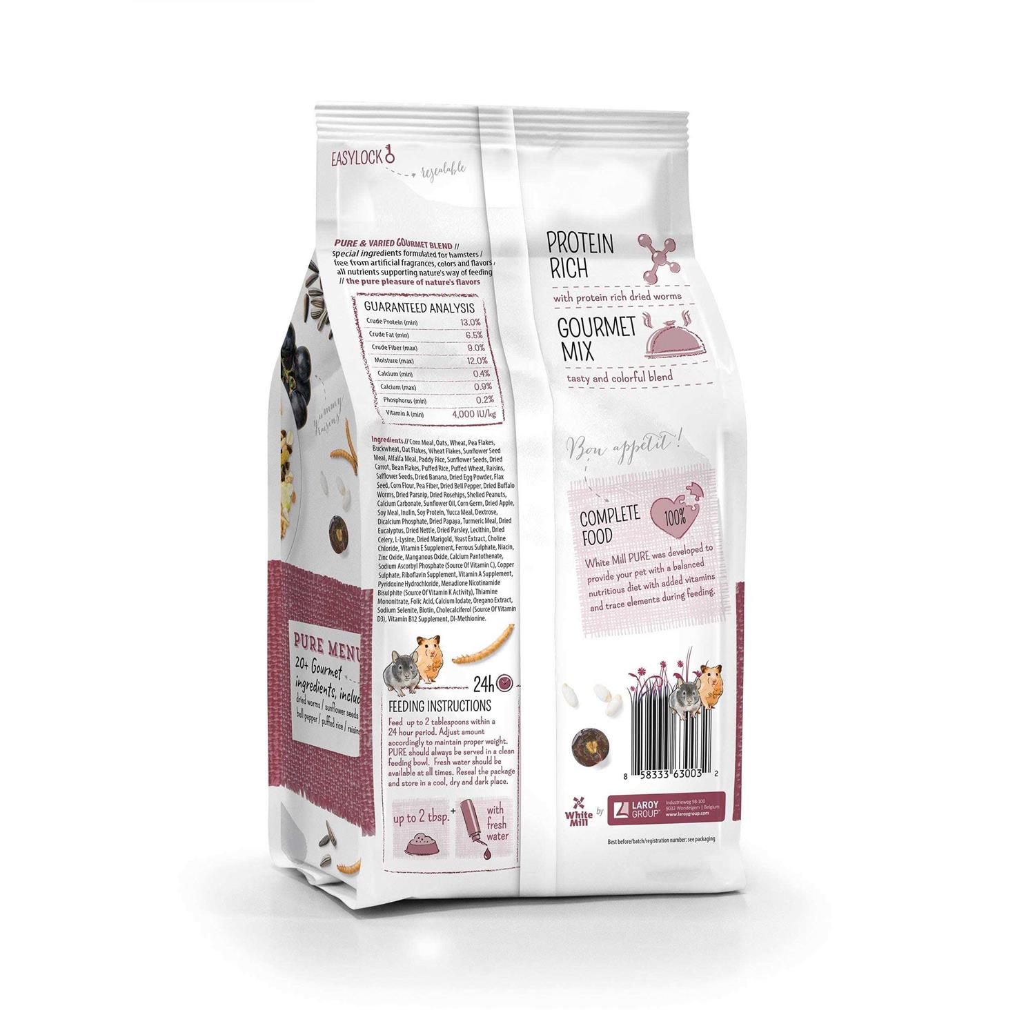 Alternative view of Witte Molen Pure Hamster Food Seed Mixture Mealworms Sunflower Seeds