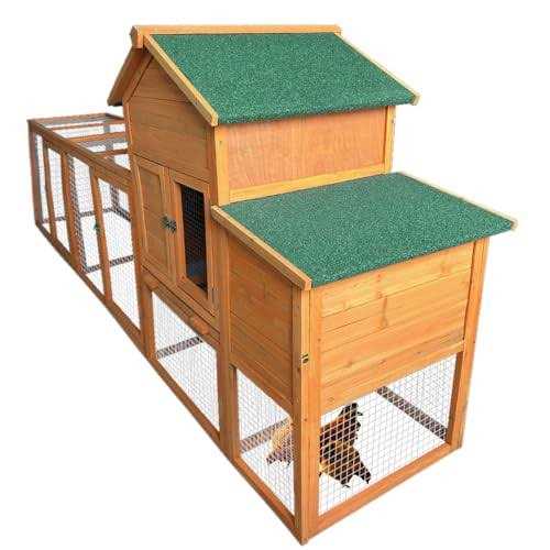 Alternative view of RUNVA 122''Chicken Coop with Nest Box Poultry Cage with Removable Tray