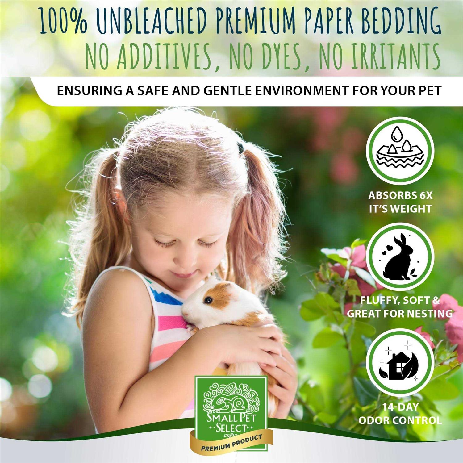 Alternative view of Small Pet Select Natural Paper Bedding with Real Rose Petals