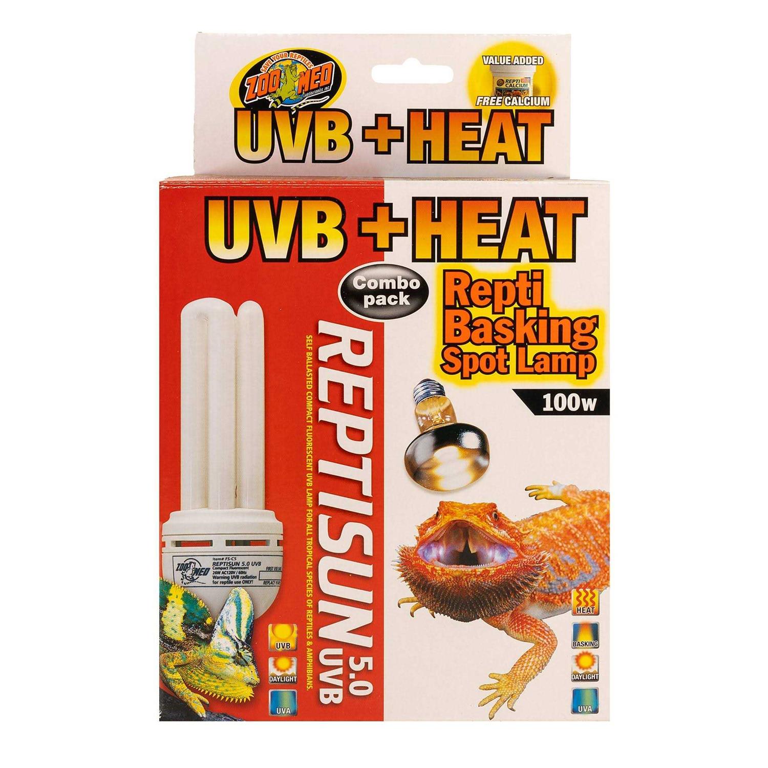 Zoo Med Heat UVB Combo Pack