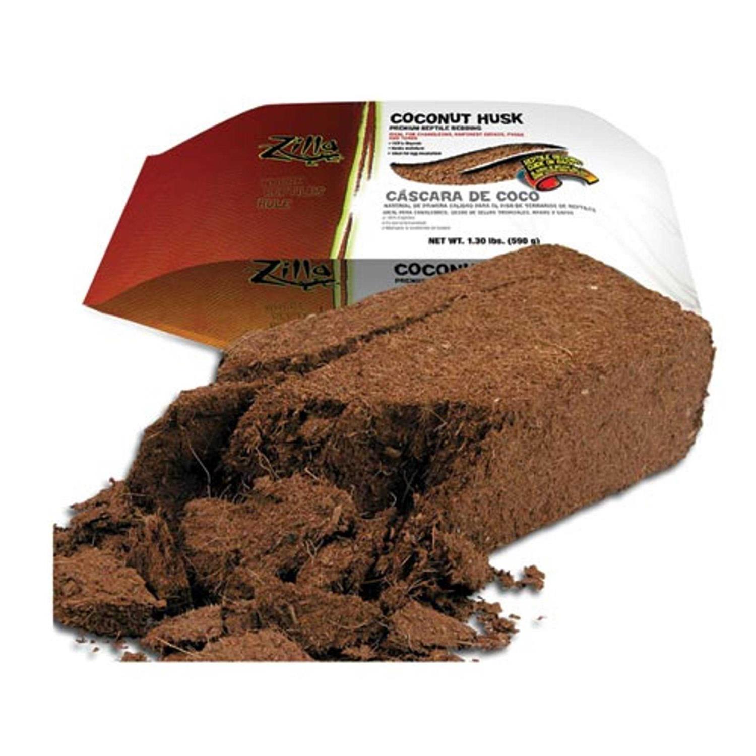 Alternative view of Zilla Coconut Husk Brick Reptile Bedding
