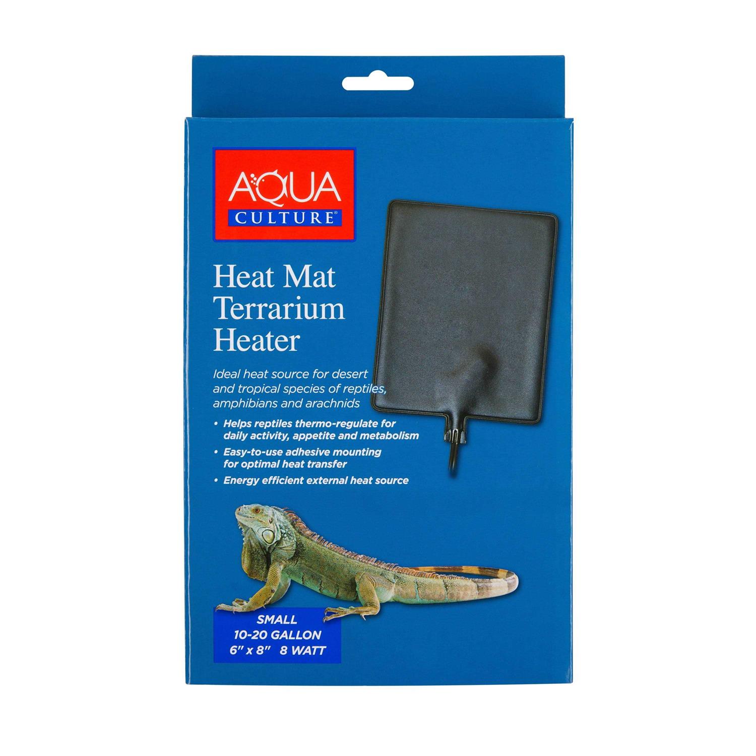 Aqua Culture Small 10-20 Gallon 8-Watt Heat Mat Terrarium Heater