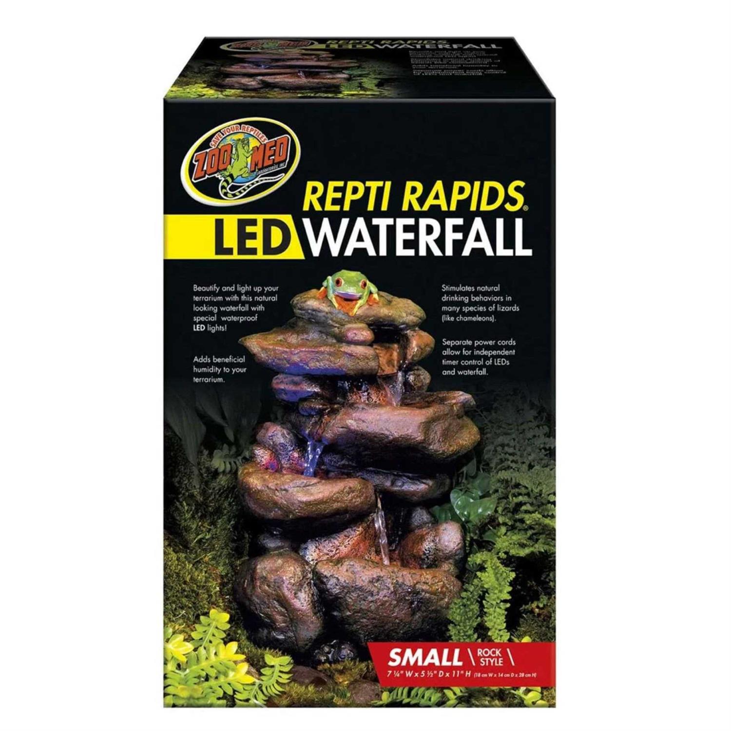 Zoo Med Repti Rapids LED Rock Waterfall
