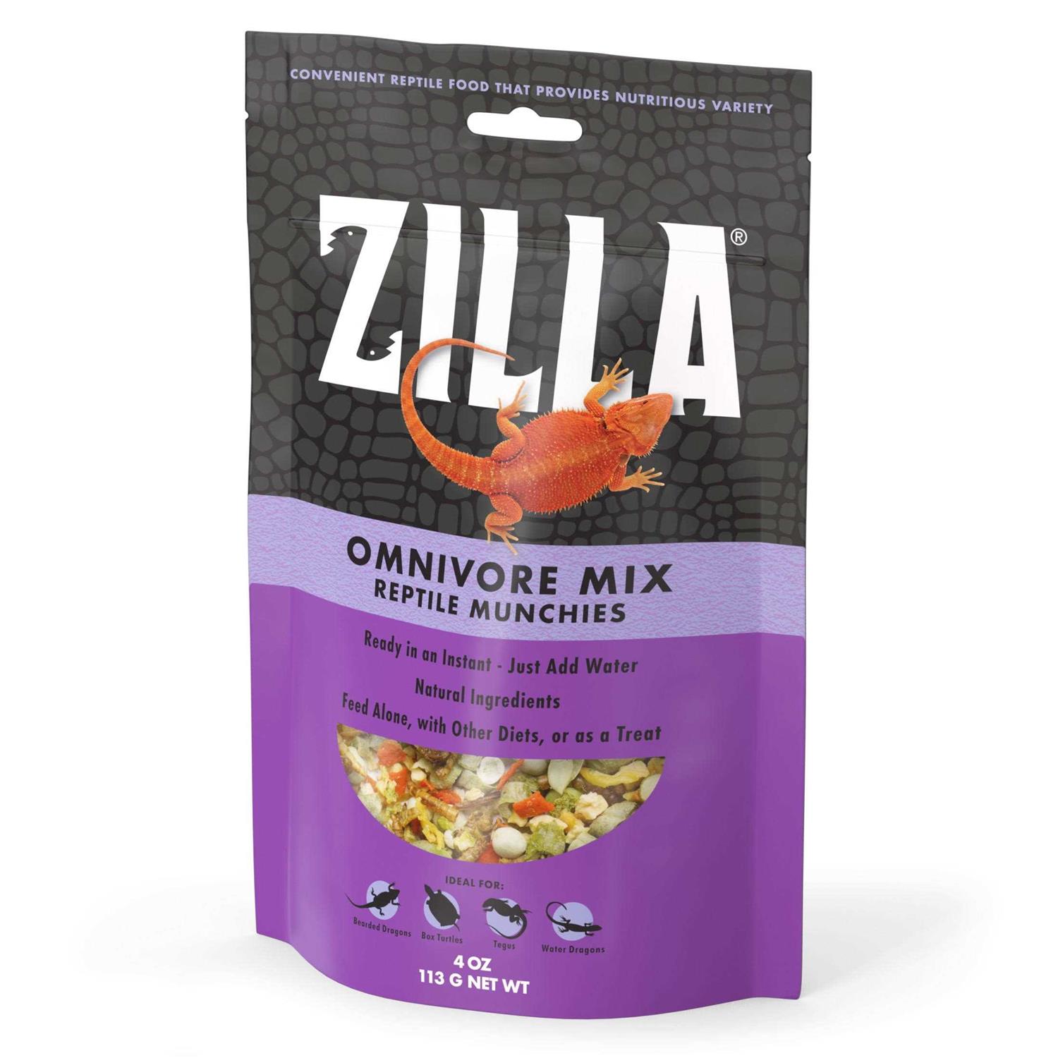 Zilla Reptile Munchies Omnivore Mix with Calcium