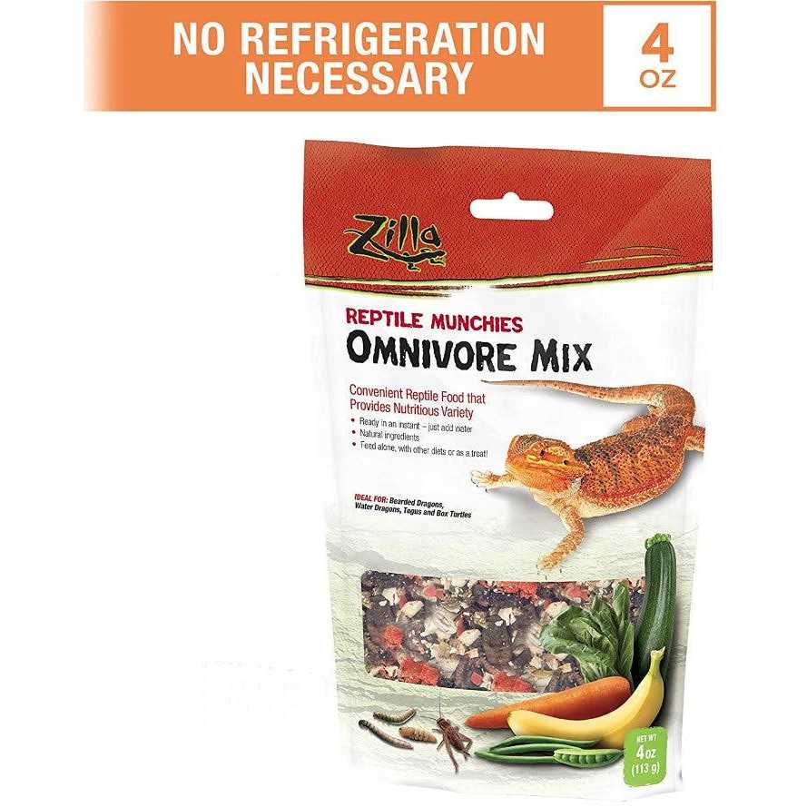 Alternative view of Zilla Reptile Munchies Omnivore Mix with Calcium