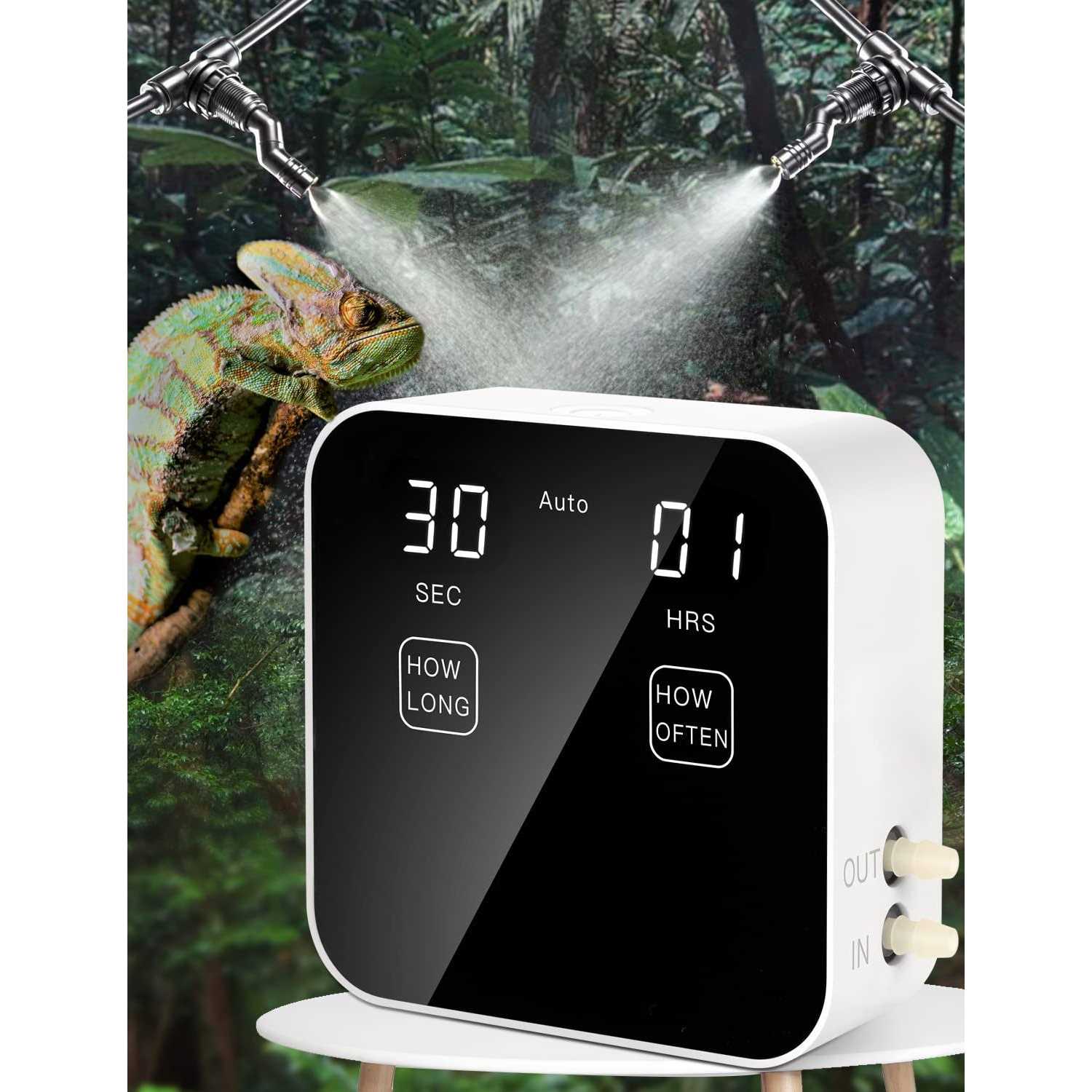 Ycxydr Reptile Mister Automatic Quiet Reptile Misting System with Timer