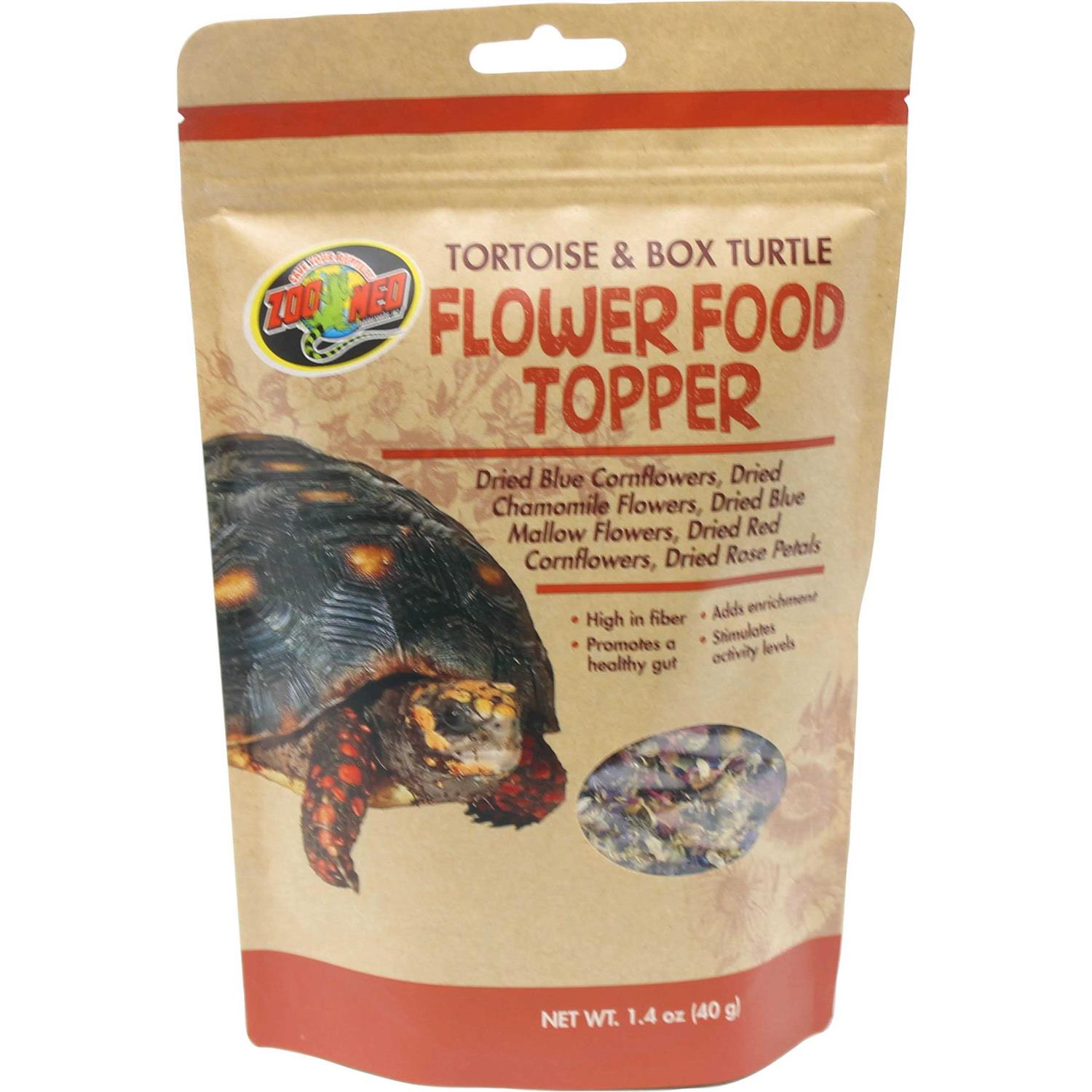 Zoo Med Tortoise & Box Turtle Flower Food Topper