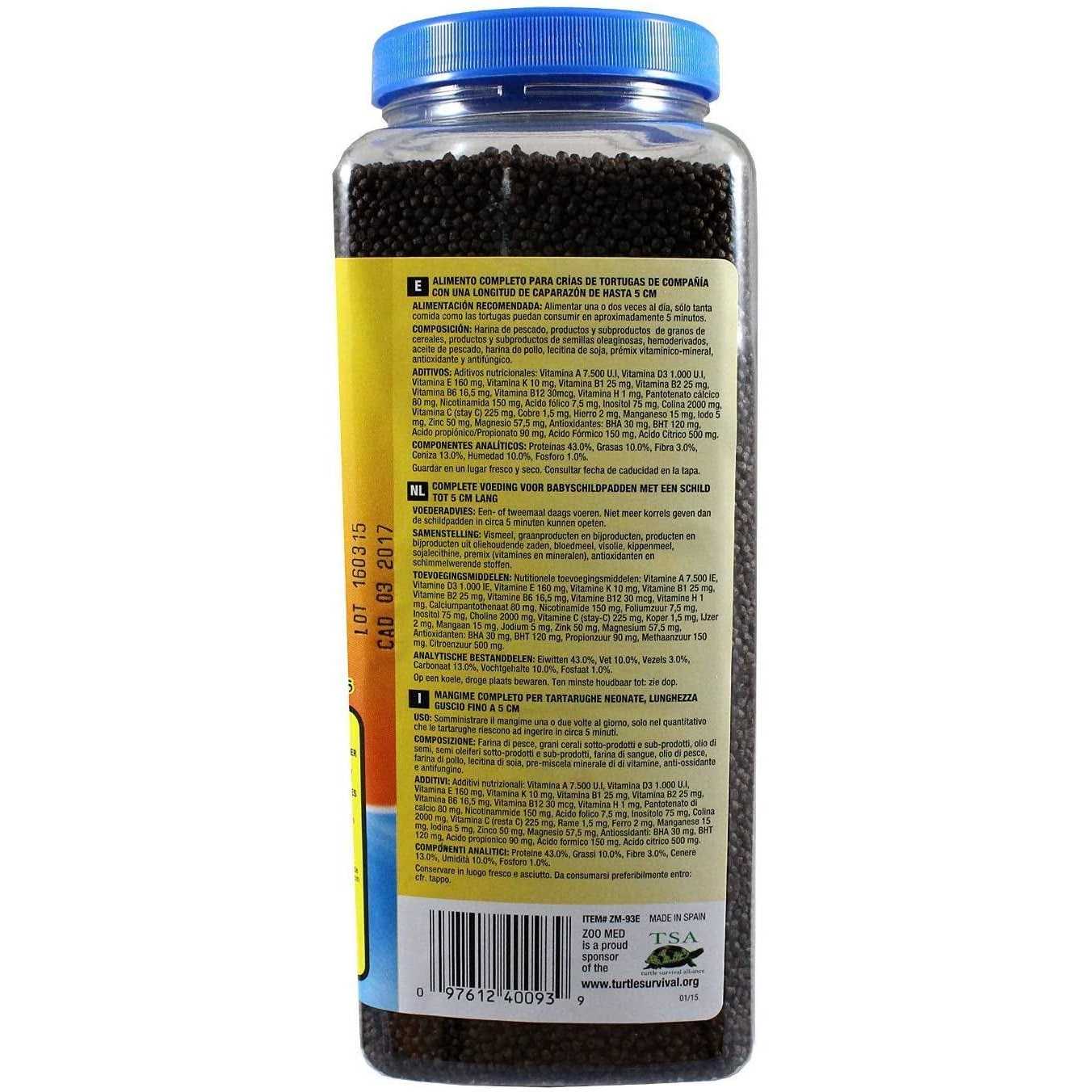Alternative view of Zoo Med Natural Aquatic Turtle Food Hatchling Formula