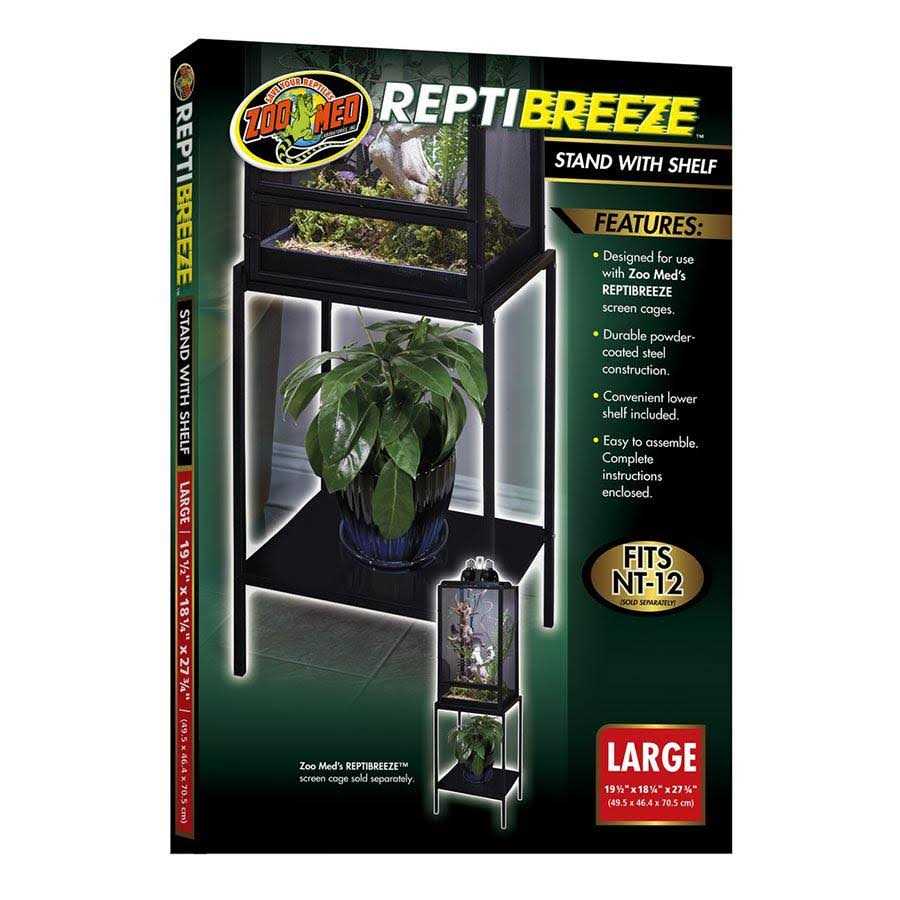Alternative view of Zoo Med ReptiBreeze Stand with Shelf