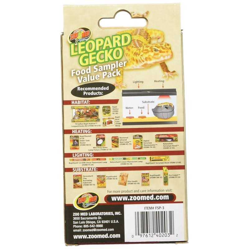 Alternative view of Zoo Med Sampler Leopard Gecko Food