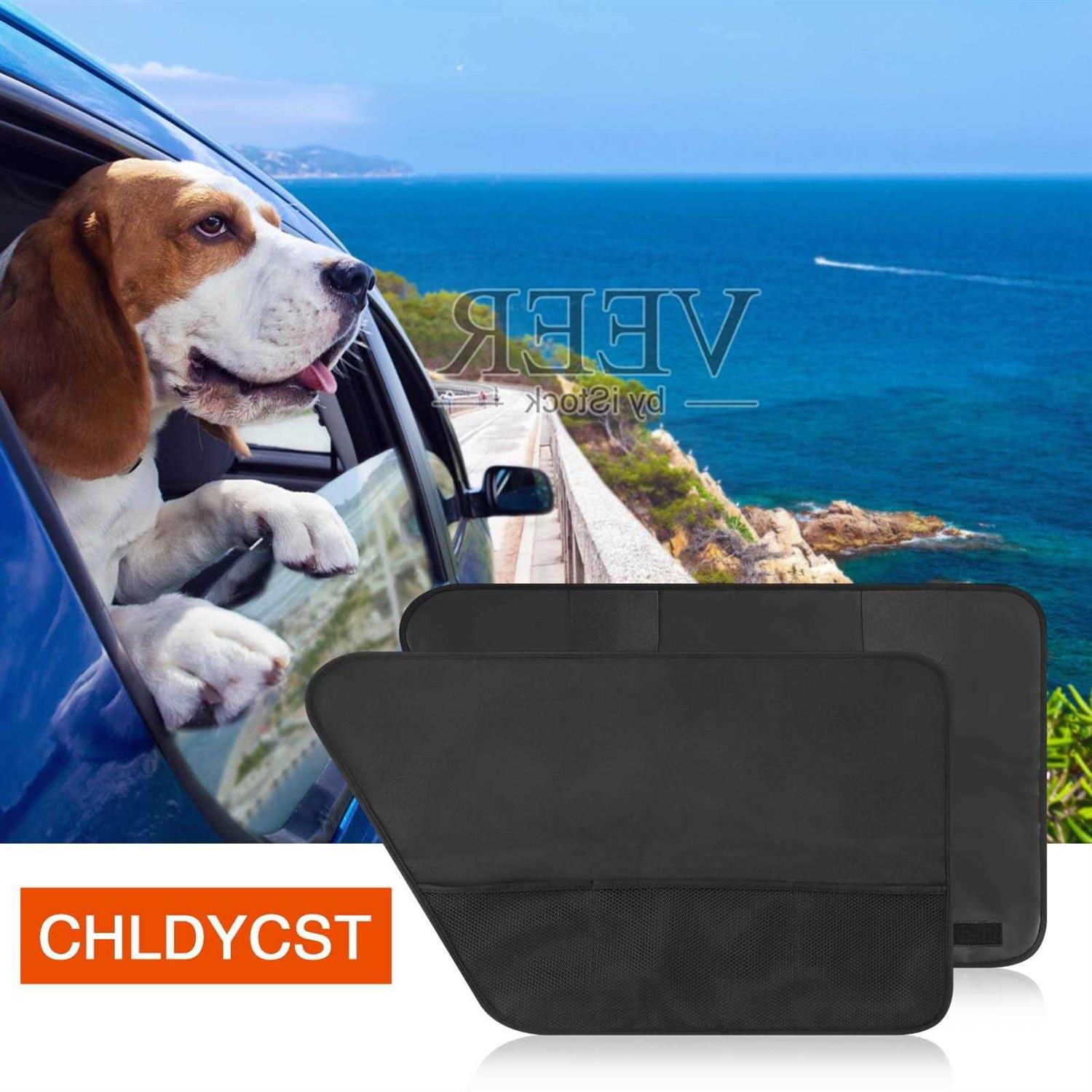 Alternative view of 2 Pack Waterproof Pet Car Door Cover Protector-Back Seat Doors ,Easy To Install