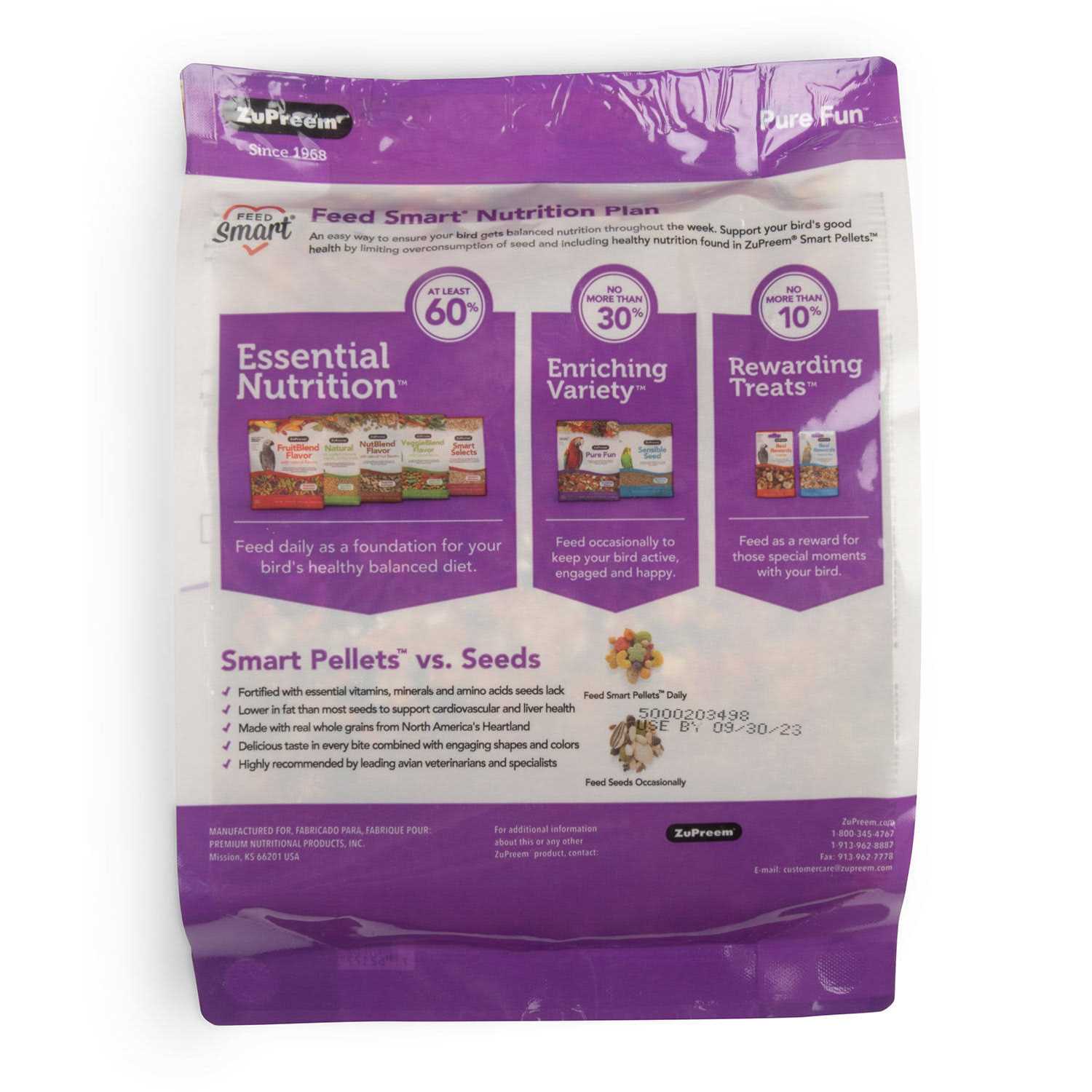 Alternative view of Zupreem Pure Fun Bird Food
