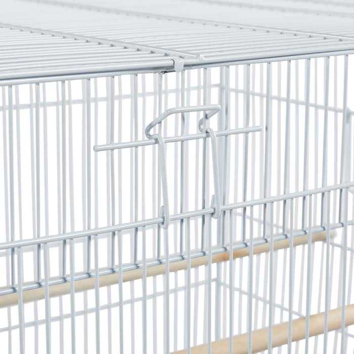 Alternative view of Topeakmart 47 Flight Cage with Slide-Out Tray and Rolling Detachable Stand for Birds