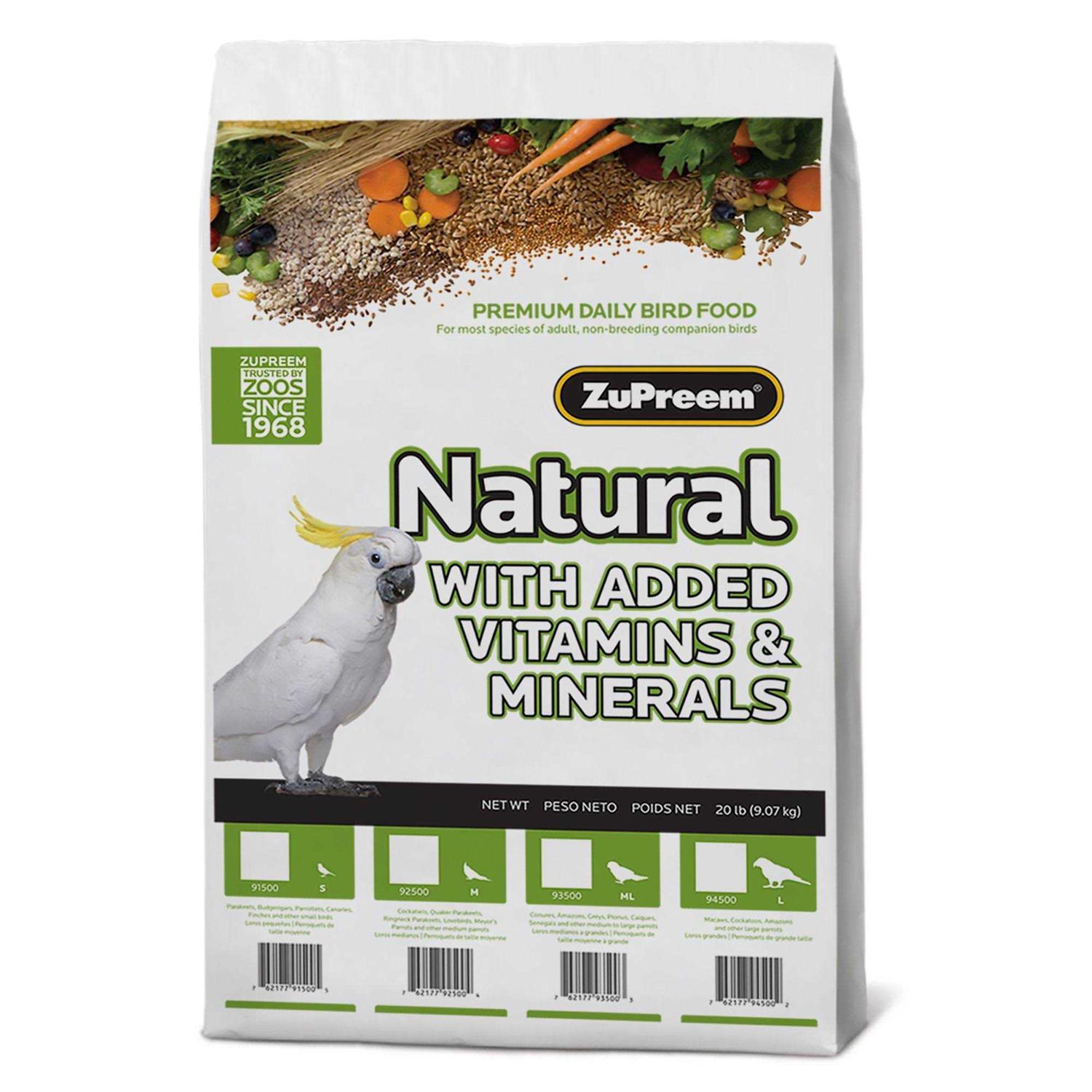 Zupreem Natural Bird Food