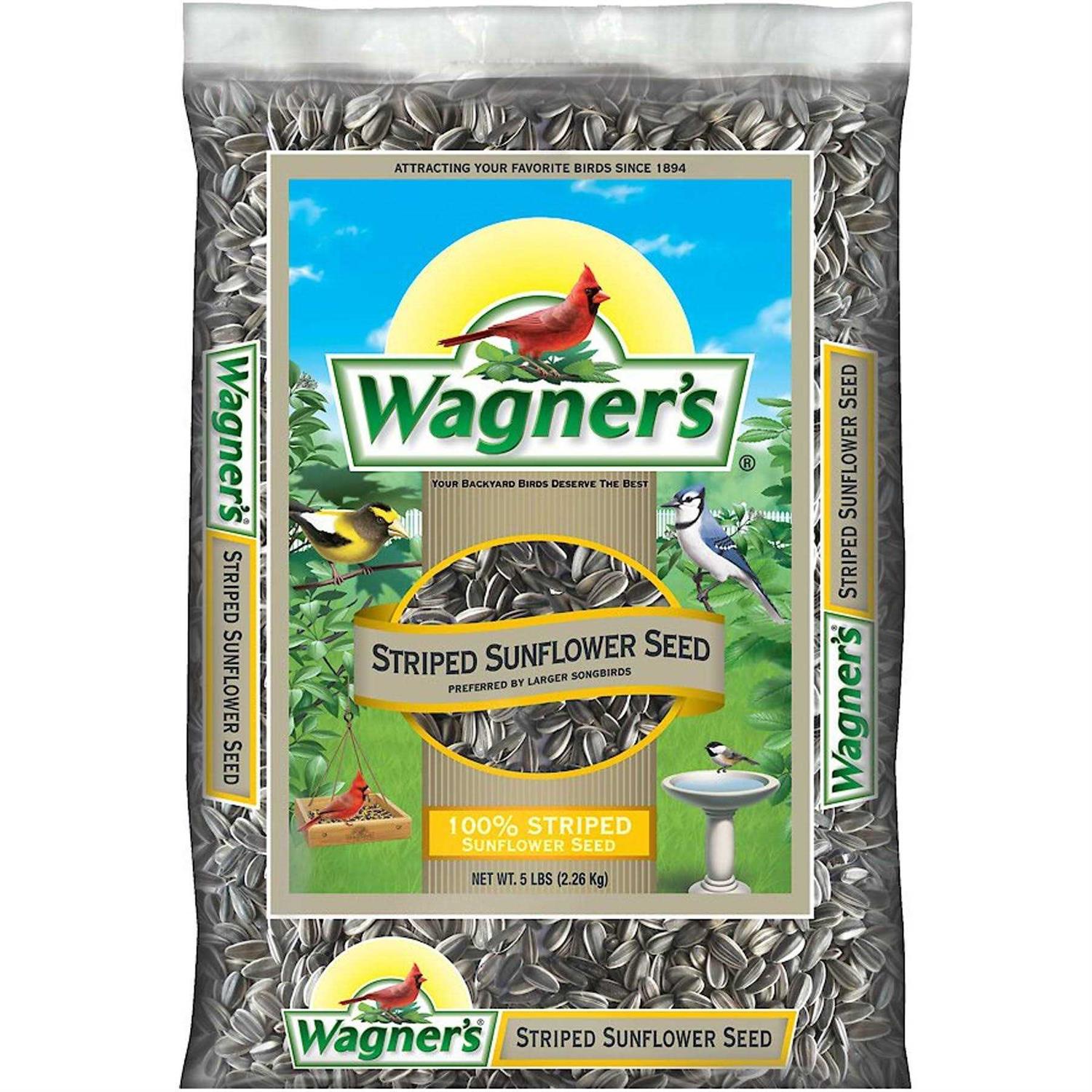Wagner's 5 Lb 100% Striped Sunflower Seed