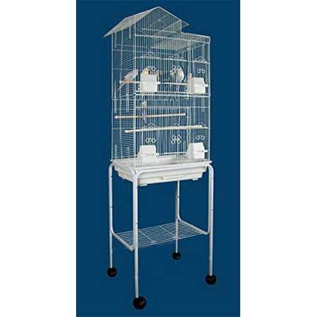 63 inch Large Bird Flight House Parrot Home With Removable Rolling Stand Breeding Travel Cage with Side Nesting Doors For Aviary Budgie Canary