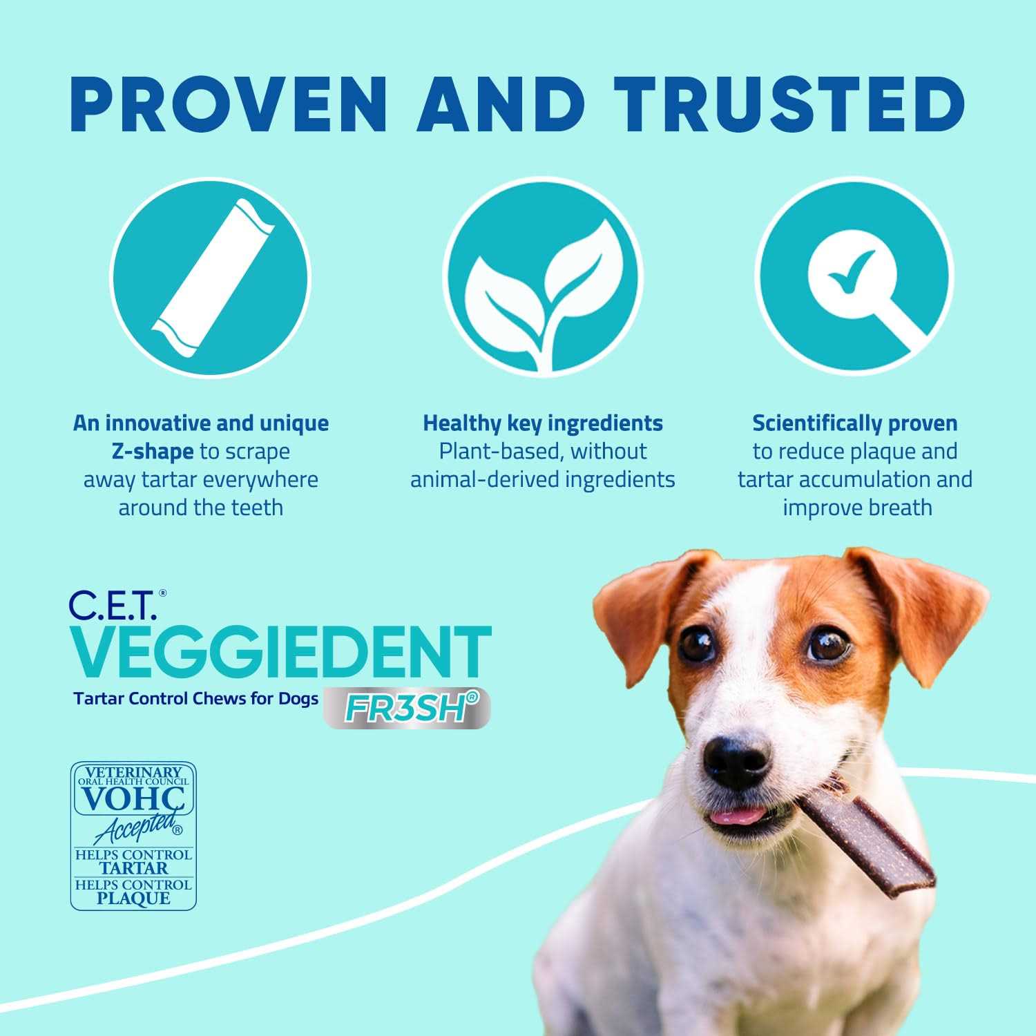 Alternative view of Virbac C.E.T. VeggieDent FR3SH Tartar Control Chews for Dogs