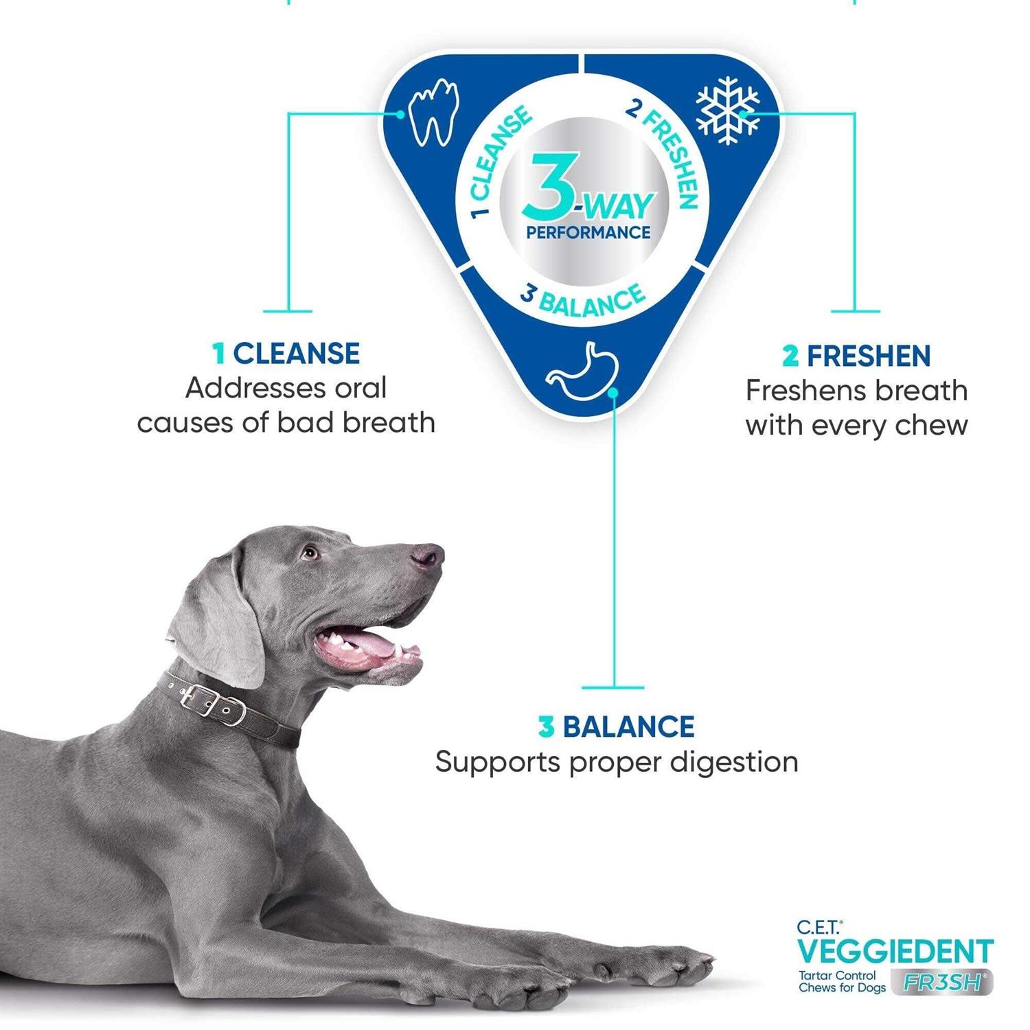Alternative view of Virbac C.E.T. VeggieDent FR3SH Tartar Control Chews for Dogs