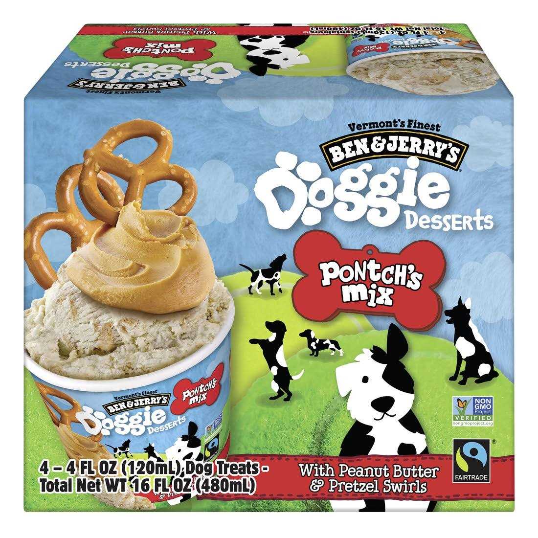 Ben & Jerry's Pontch's Mix Doggie Desserts Frozen Dog