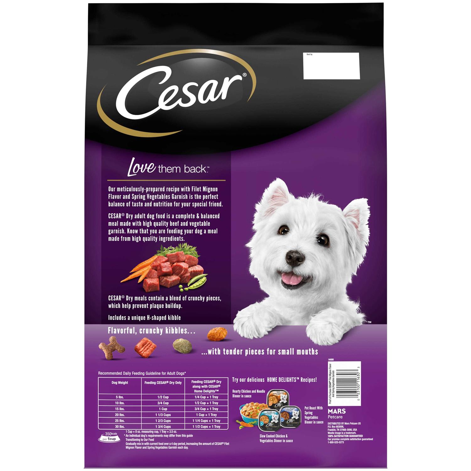 Alternative view of Cesar Small Breed Spring Vegetables Dry Dog Food