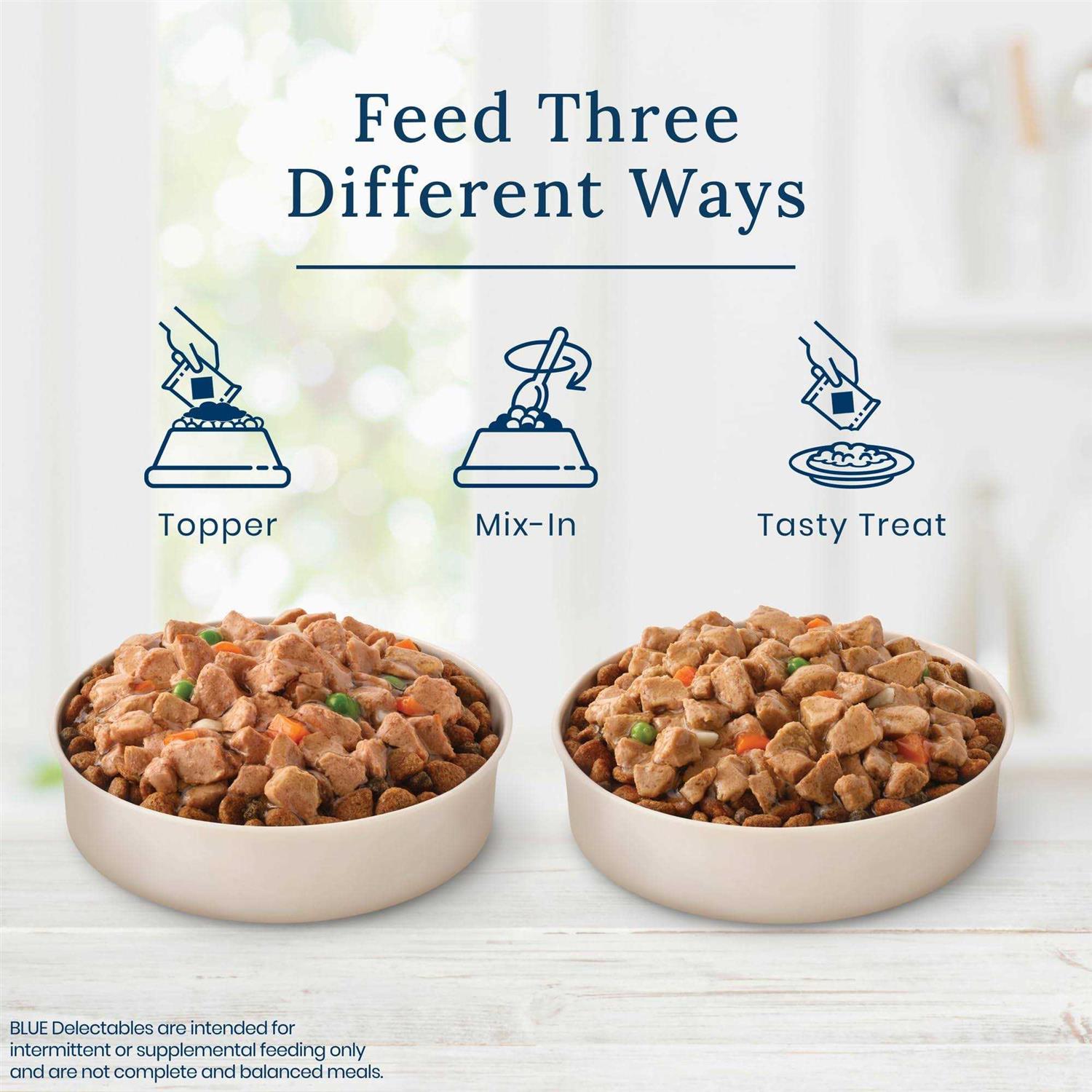 Alternative view of Blue Buffalo Delectables Natural Wet Dog Food Topper Variety Pack