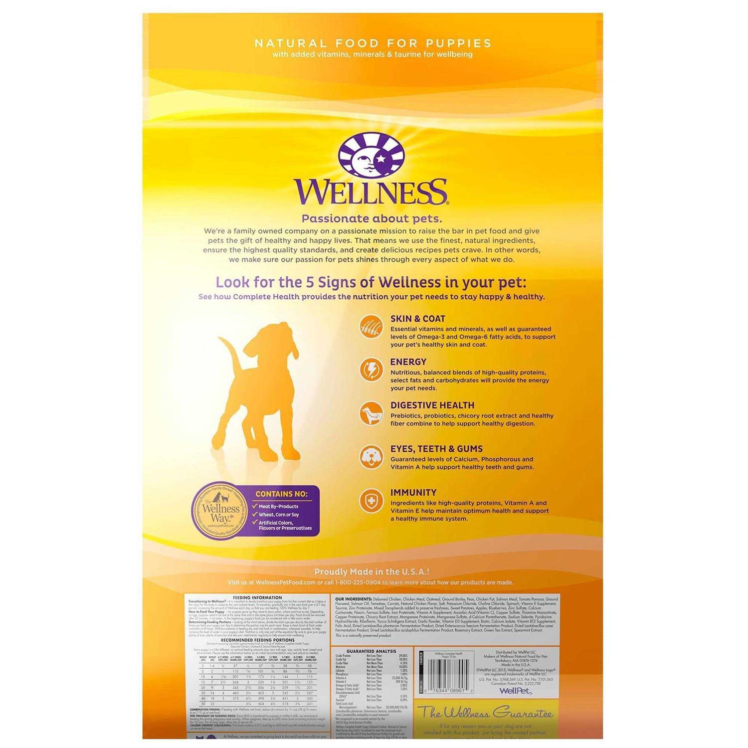 Alternative view of Wellness Complete Health Puppy Food Chicken