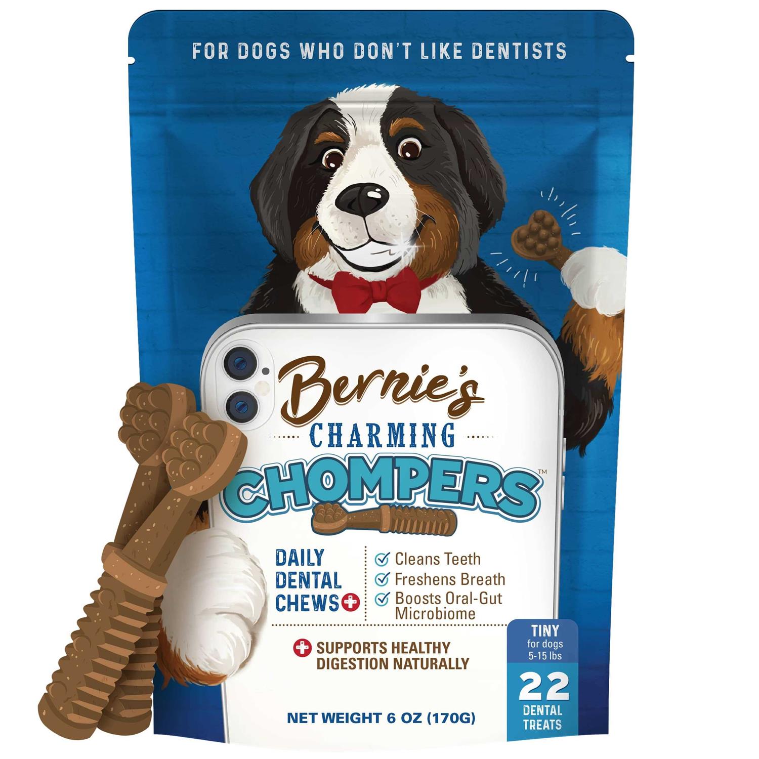 Bernie's Charming Chompers Daily Dental Chews Dogs