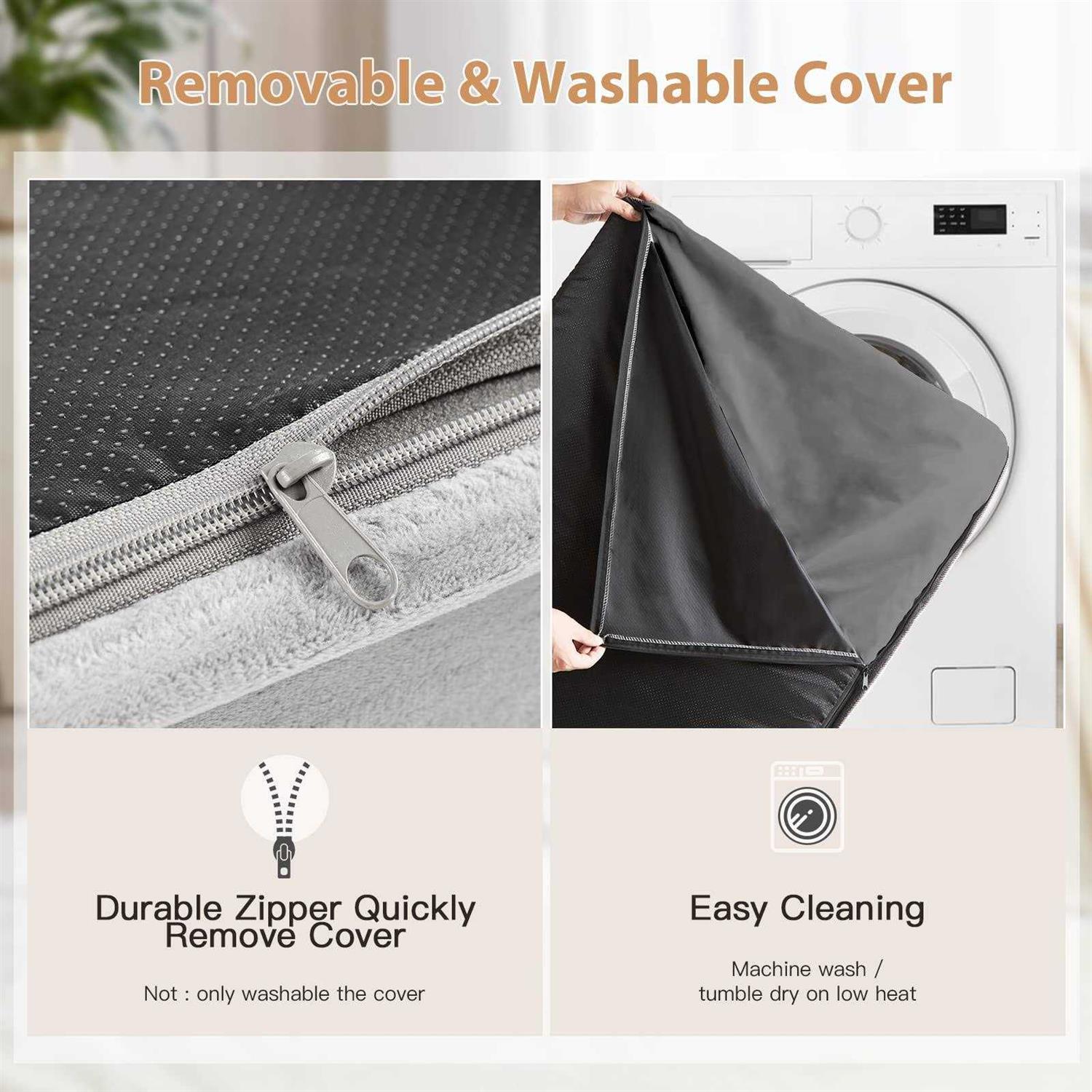 Alternative view of WNPETHOME Orthopedic Dog Beds for Large Dogs Extra Large Waterproof Dog Bed with Removable Washable Cover & Anti-Slip Bottom